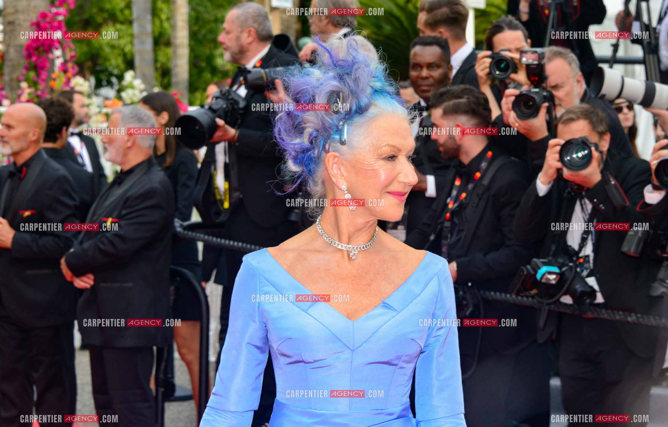 Festival de Cannes 2023. 76e édition, du 16 au 27 mai 2023 au Palais des festivals, à Cannes. L'actrice britannico-américaine Helen Mirren assiste à la cérémonie d'ouverture et à la projection du film “ Jeanne du Barry “.