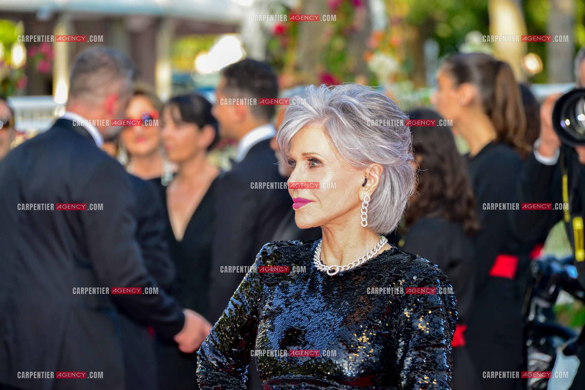 Festival de Cannes 2023. 76e édition du 16 au 27 mai 2023 au Palais des festivals, à Cannes. L'actrice Américaine Jane Fonda assiste à la cérémonie de clôture et à la projection du film “ Élémentaire  “.