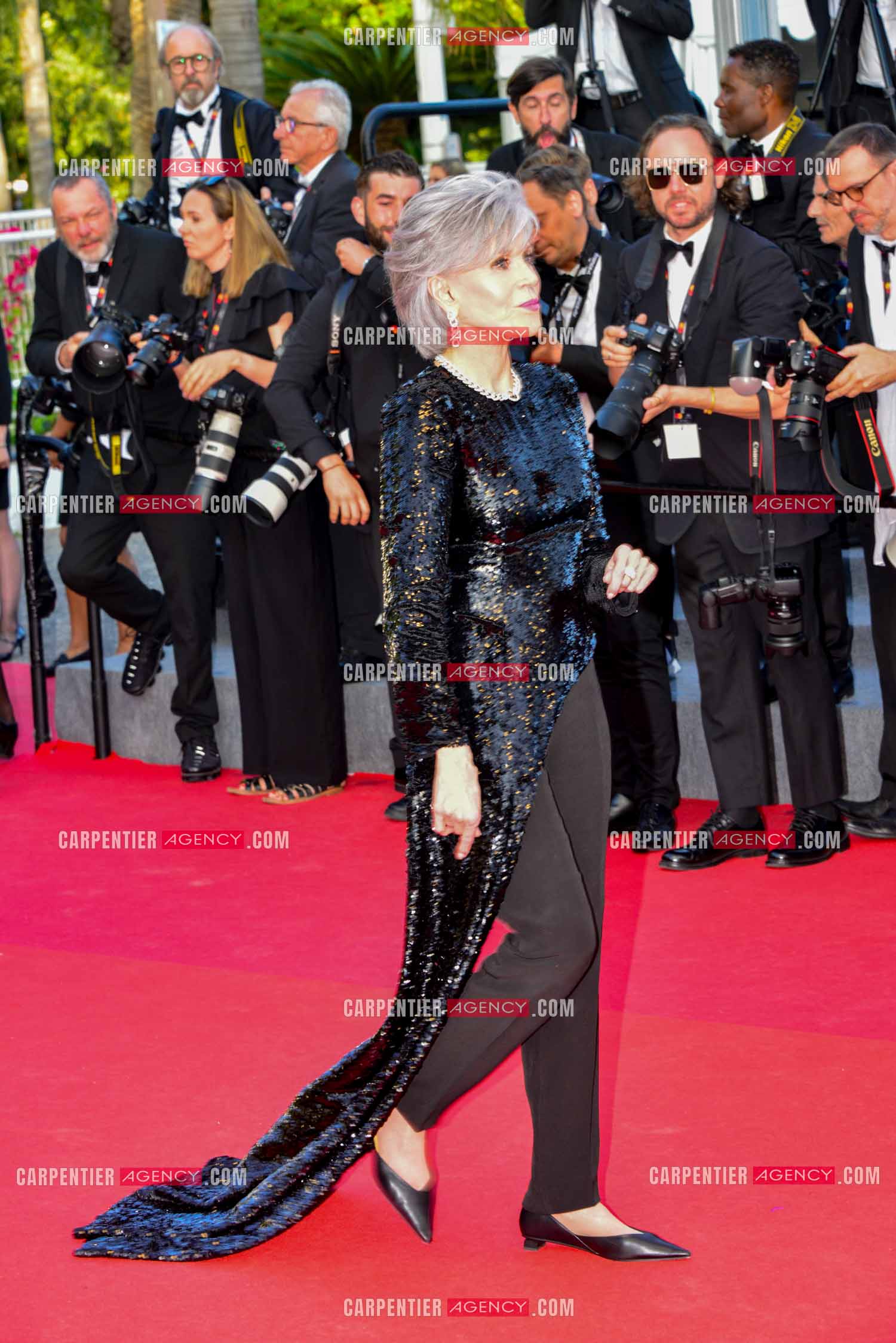 Festival de Cannes 2023. 76e édition du 16 au 27 mai 2023 au Palais des festivals, à Cannes. L'actrice Américaine Jane Fonda assiste à la cérémonie de clôture et à la projection du film “ Élémentaire  “.