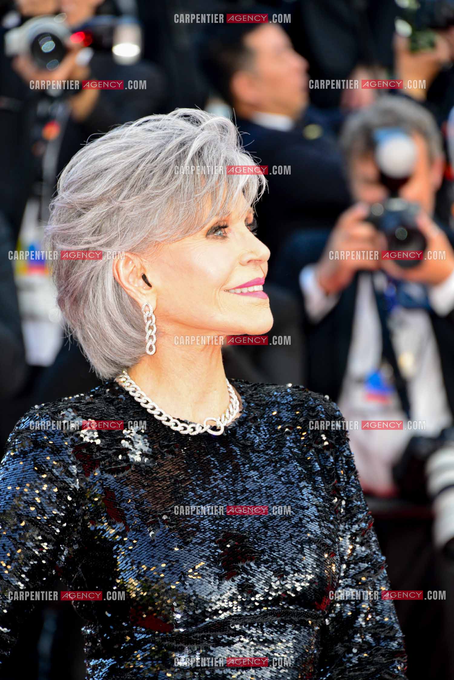 Festival de Cannes 2023. 76e édition du 16 au 27 mai 2023 au Palais des festivals, à Cannes. L'actrice Américaine Jane Fonda assiste à la cérémonie de clôture et à la projection du film “ Élémentaire  “.