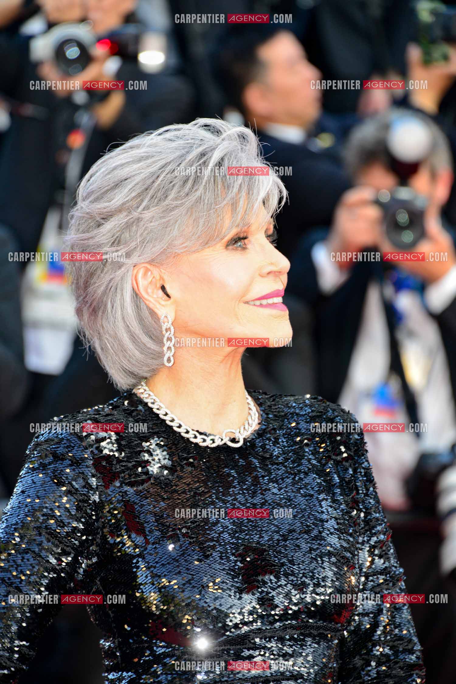 Festival de Cannes 2023. 76e édition du 16 au 27 mai 2023 au Palais des festivals, à Cannes. L'actrice Américaine Jane Fonda assiste à la cérémonie de clôture et à la projection du film “ Élémentaire  “.