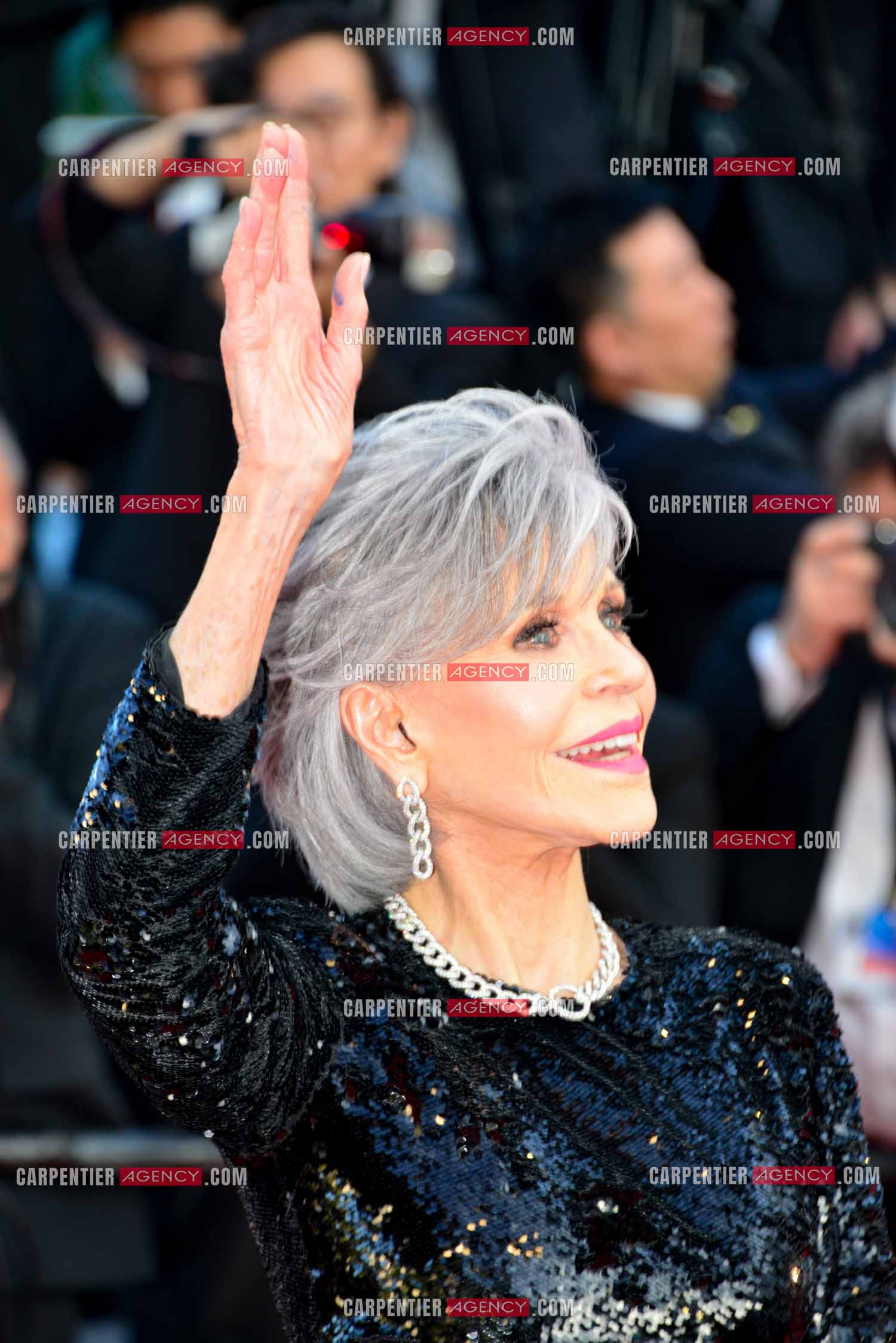 Festival de Cannes 2023. 76e édition du 16 au 27 mai 2023 au Palais des festivals, à Cannes. L'actrice Américaine Jane Fonda assiste à la cérémonie de clôture et à la projection du film “ Élémentaire  “.