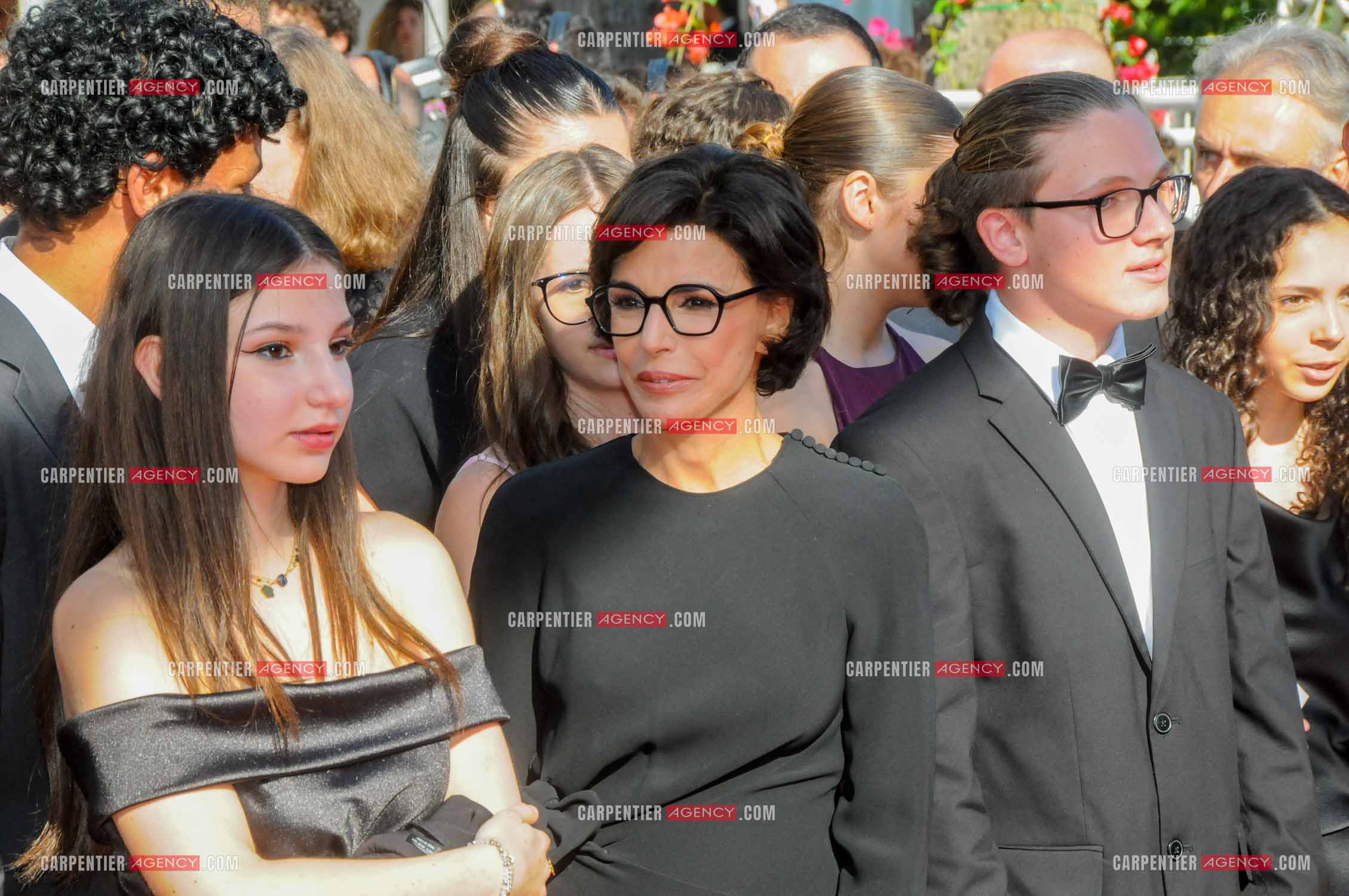 Ouverture du  77ème Festival de Cannes du 14 au 25 mai 2024. Montée des marches du film “ Emilia Perez “. Rachida Dati, ministre de la Culture.