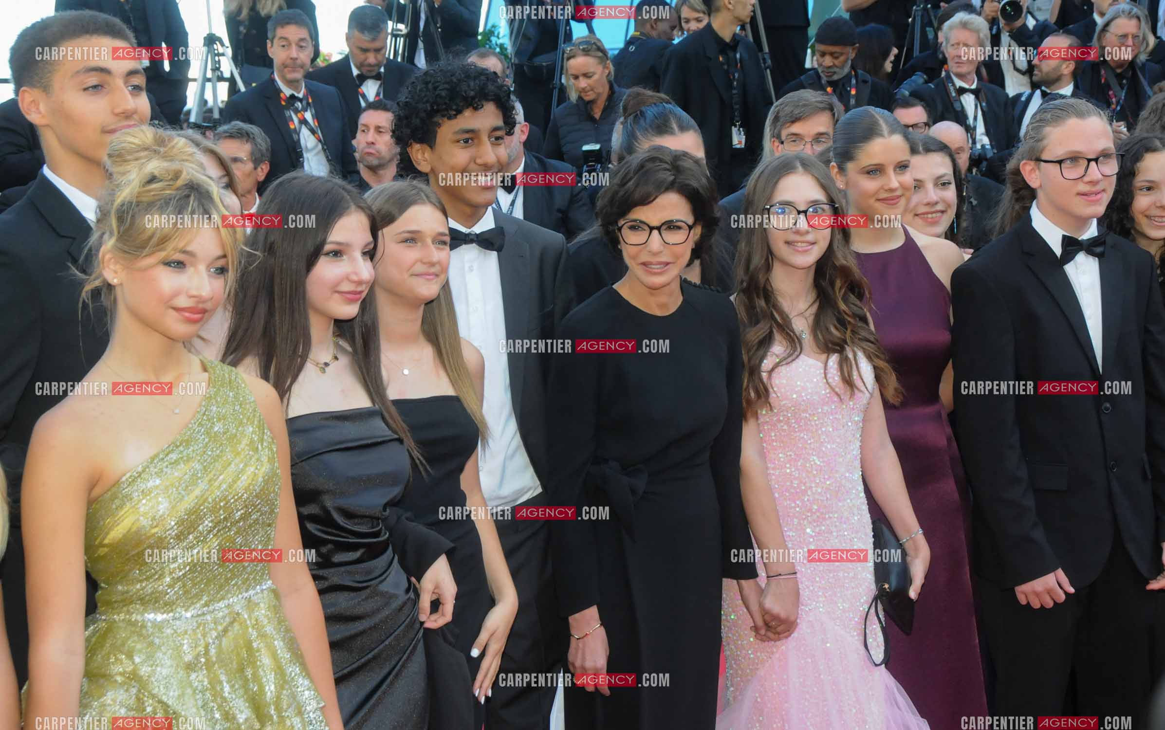 Ouverture du  77ème Festival de Cannes du 14 au 25 mai 2024. Montée des marches du film “ Emilia Perez “. Rachida Dati, ministre de la Culture.