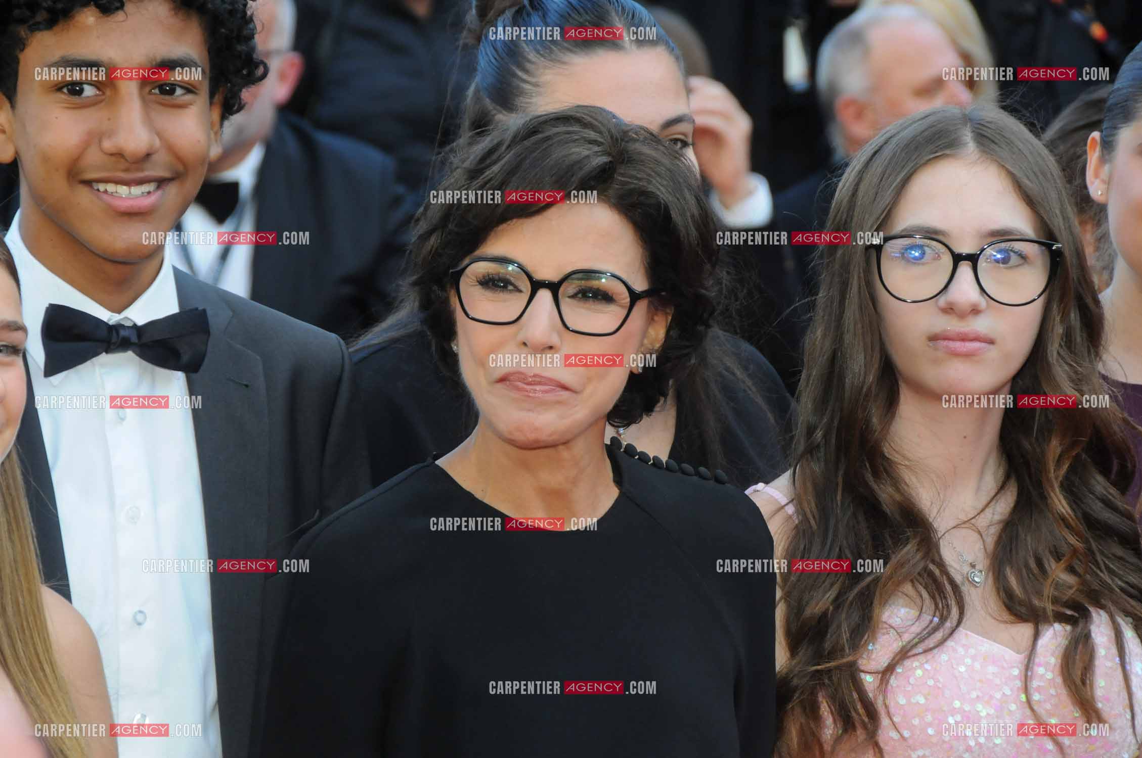 Ouverture du  77ème Festival de Cannes du 14 au 25 mai 2024. Montée des marches du film “ Emilia Perez “. Rachida Dati, ministre de la Culture.