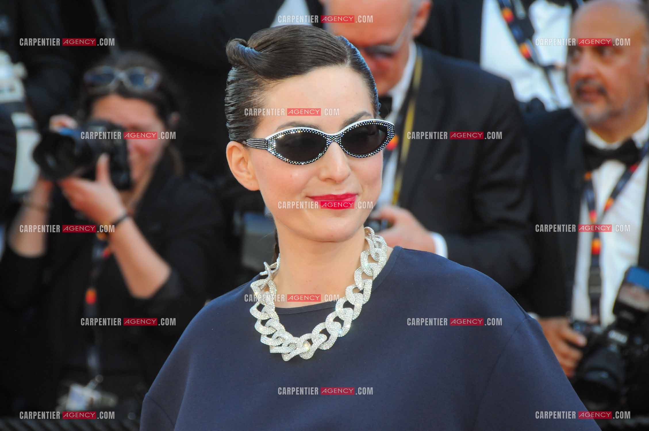 Ouverture du  77ème Festival de Cannes du 14 au 25 mai 2024. Montée des marches du film “ Emilia Perez “. La réalisatrice et scénariste française Rebecca Zlotowski.