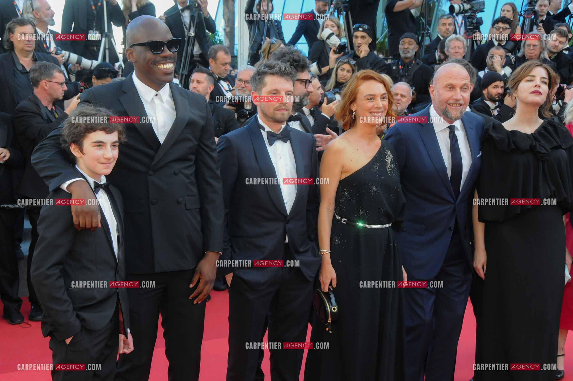 Ouverture du  77ème Festival de Cannes du 14 au 25 mai 2024. Montée des marches du film “ Emilia Perez “. Guest, Jean-Pascal Zadi, Pierre Deladonchamps, Laetitia Dosch, Francois Damiens et Anabela Moreira.