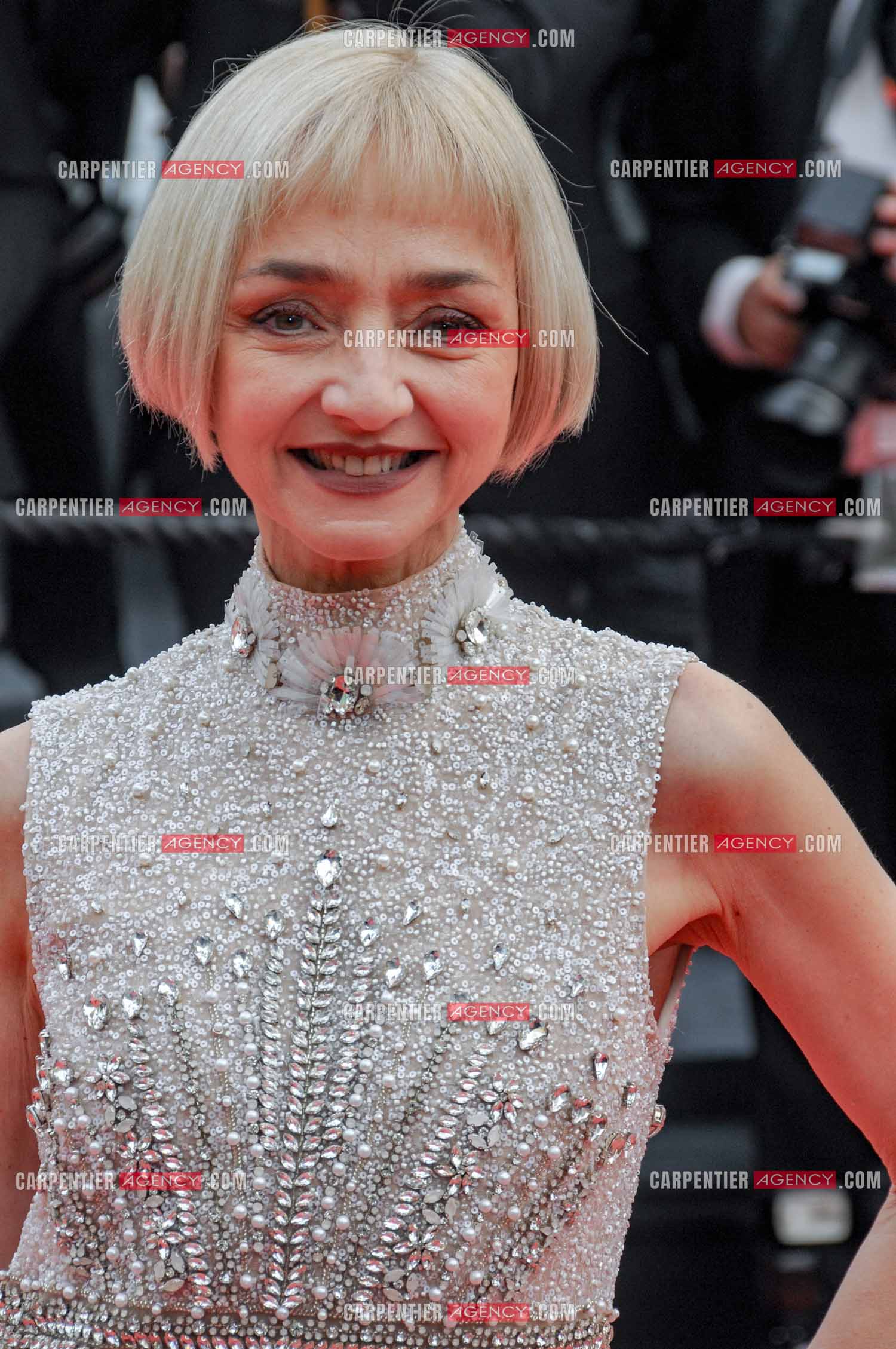 Festival de Cannes 2023. 76e édition, du 16 au 27 mai 2023 au Palais des festivals, à Cannes. L'actrice portugaise  Maria de Medeiros assiste à la cérémonie d'ouverture et à la projection du film “ Jeanne du Barry “.