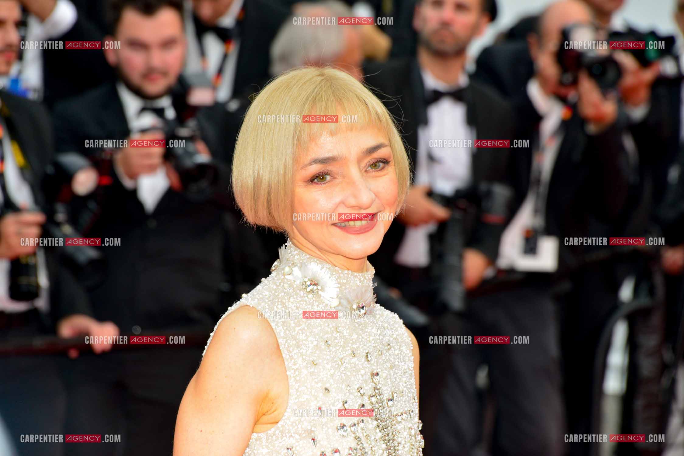 Festival de Cannes 2023. 76e édition, du 16 au 27 mai 2023 au Palais des festivals, à Cannes. L'actrice portugaise  Maria de Medeiros assiste à la cérémonie d'ouverture et à la projection du film “ Jeanne du Barry “.
