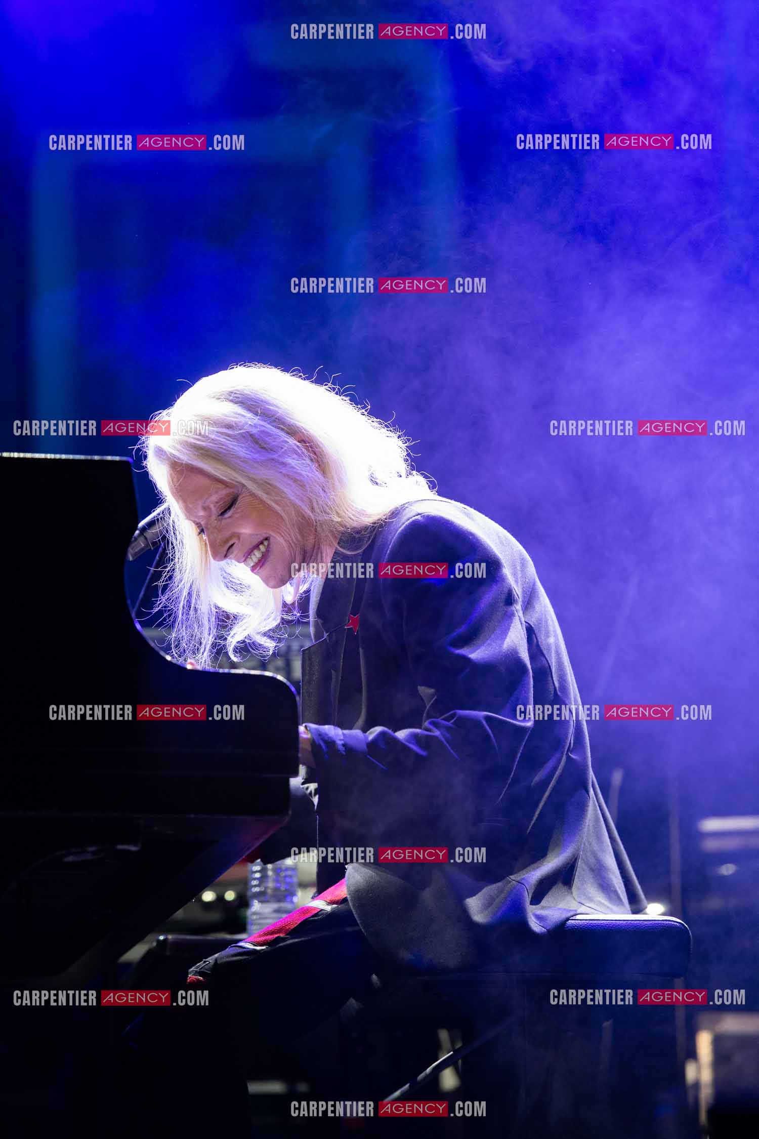 La chanteuse Véronique Sanson en concert lors du festival d'été de Soliès Pont le 17 juillet 2021.  ( Exclusif )