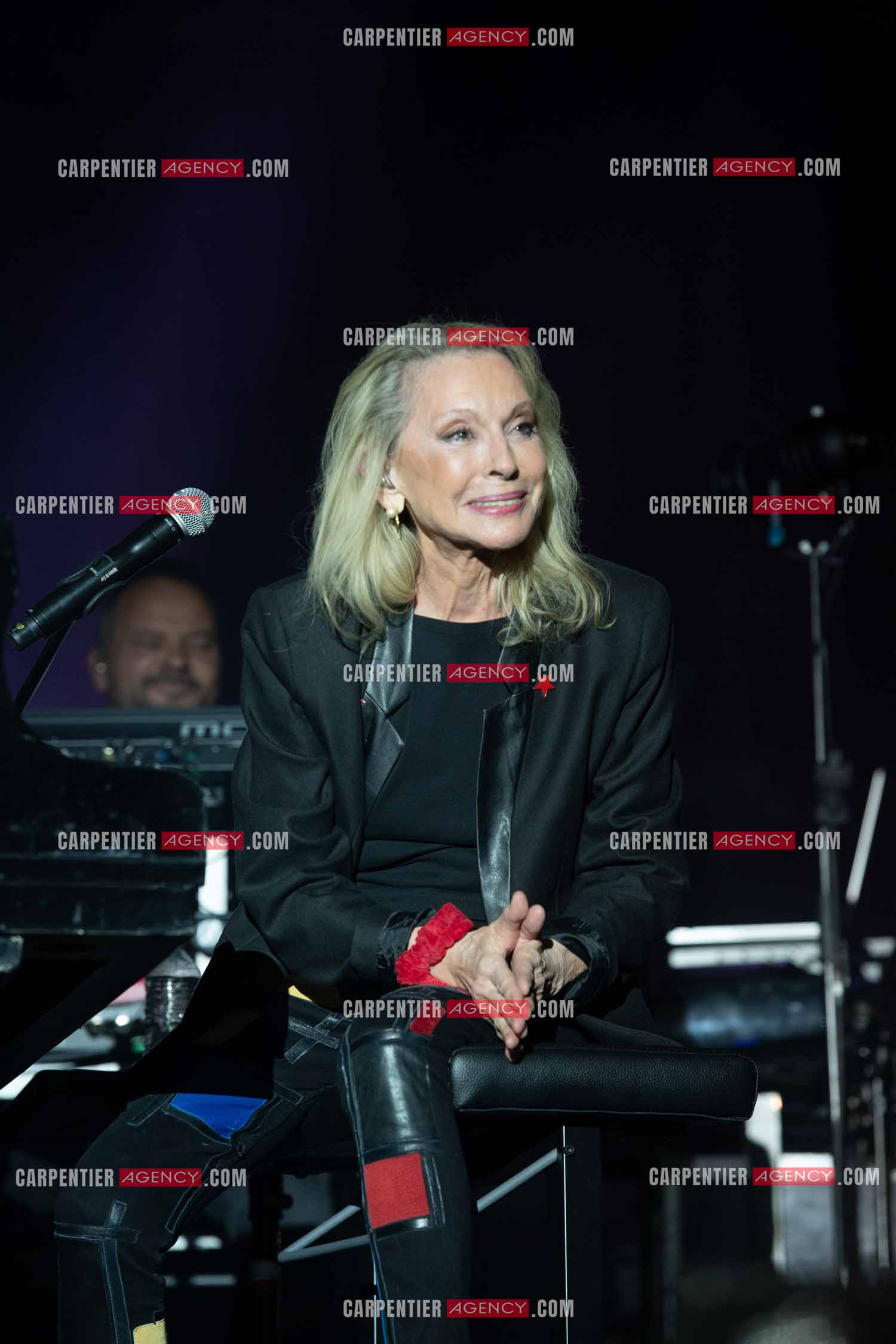 La chanteuse Véronique Sanson en concert lors du festival d'été de Soliès Pont le 17 juillet 2021.  ( Exclusif )