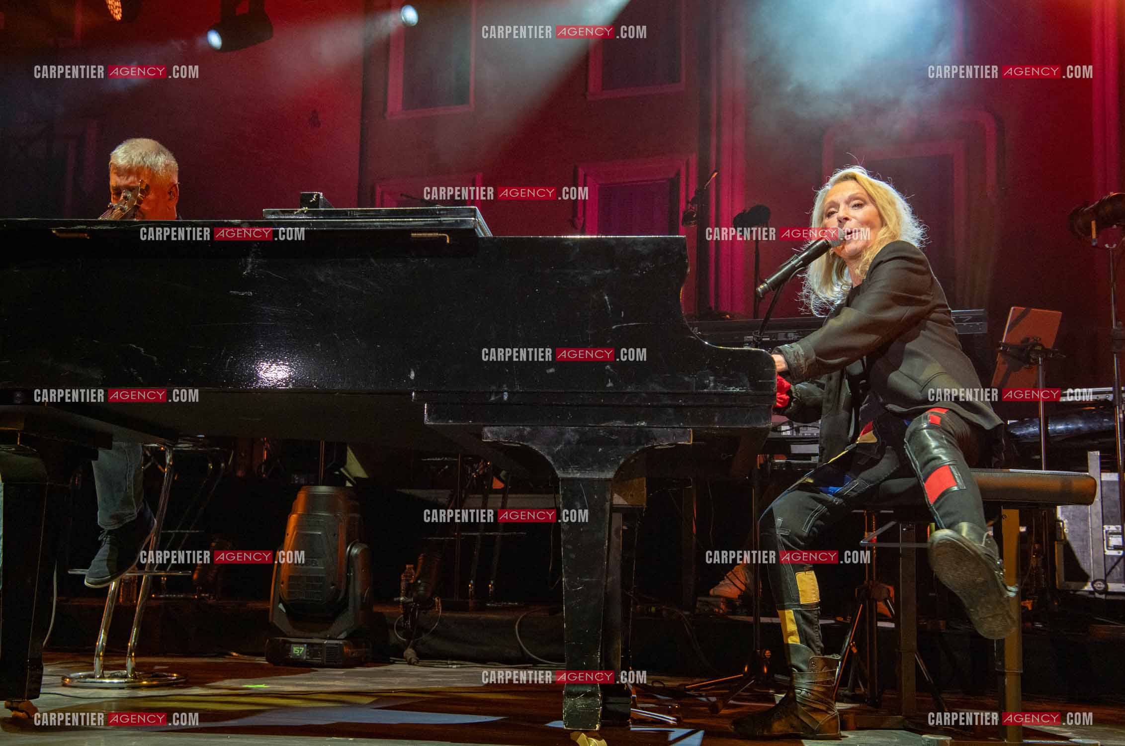 La chanteuse Véronique Sanson en concert lors du festival d'été de Soliès Pont le 17 juillet 2021.  ( Exclusif )