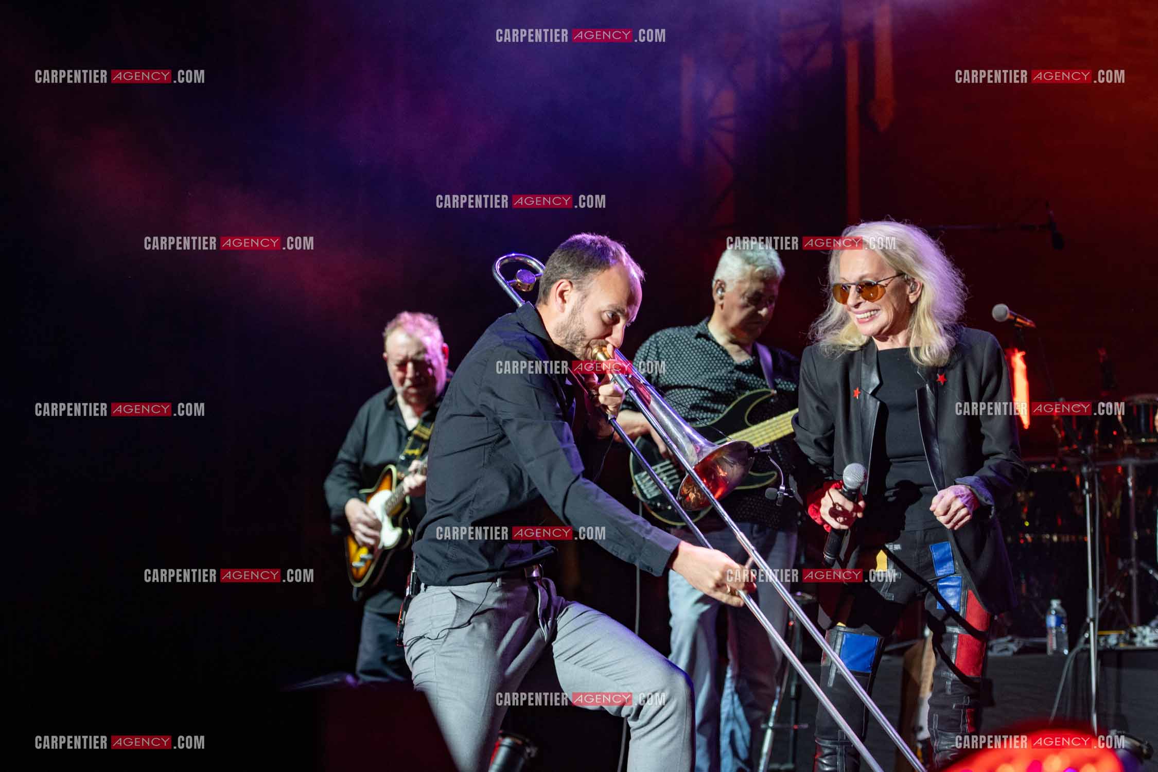La chanteuse Véronique Sanson en concert lors du festival d'été de Soliès Pont le 17 juillet 2021.  ( Exclusif )