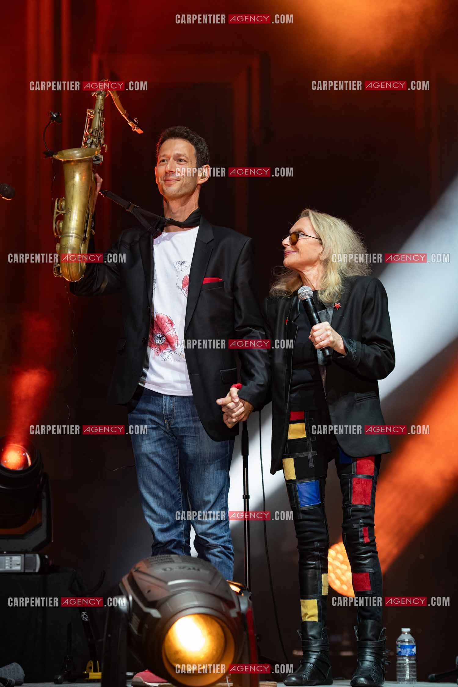 La chanteuse Véronique Sanson en concert lors du festival d'été de Soliès Pont le 17 juillet 2021.  ( Exclusif )