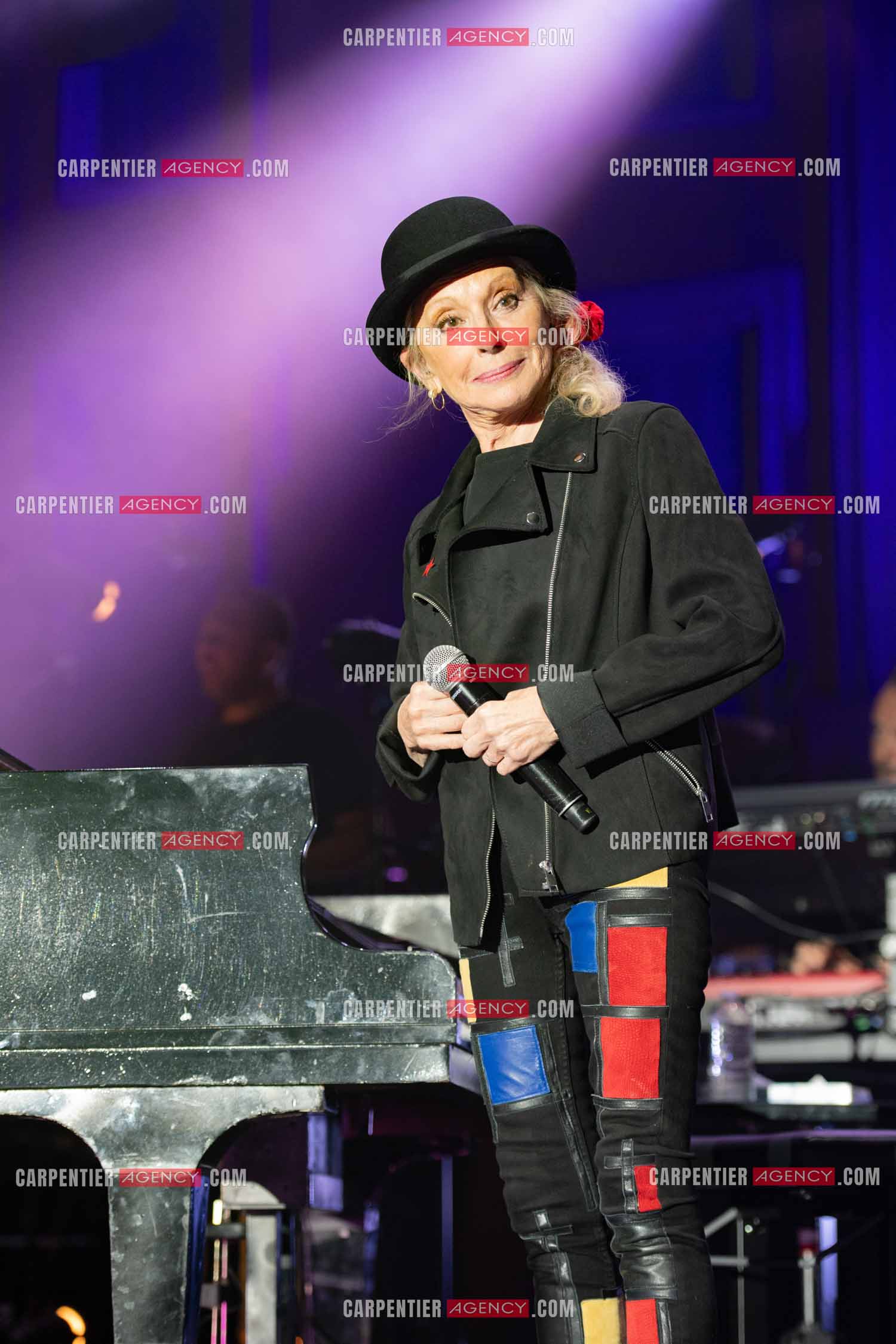 La chanteuse Véronique Sanson en concert lors du festival d'été de Soliès Pont le 17 juillet 2021.  ( Exclusif )