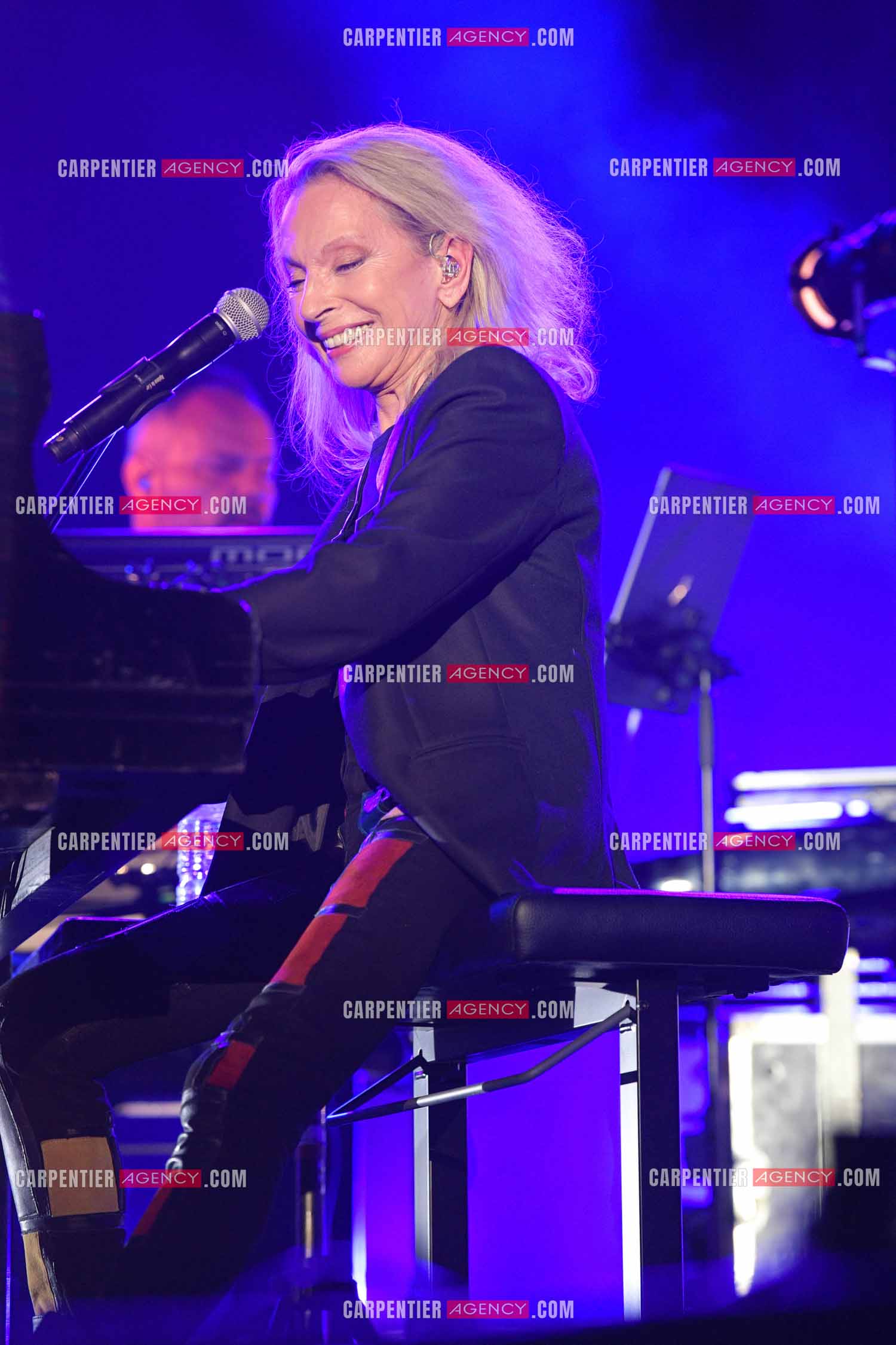 La chanteuse véronique Sanson en concert pour le festival du château de Solliès-Pont en 2021.   ( Exclusif )