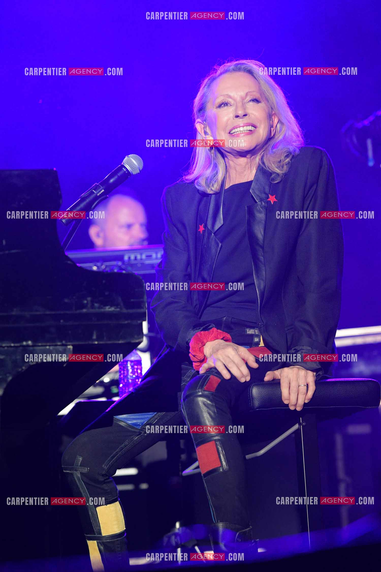 La chanteuse véronique Sanson en concert pour le festival du château de Solliès-Pont en 2021.   ( Exclusif )