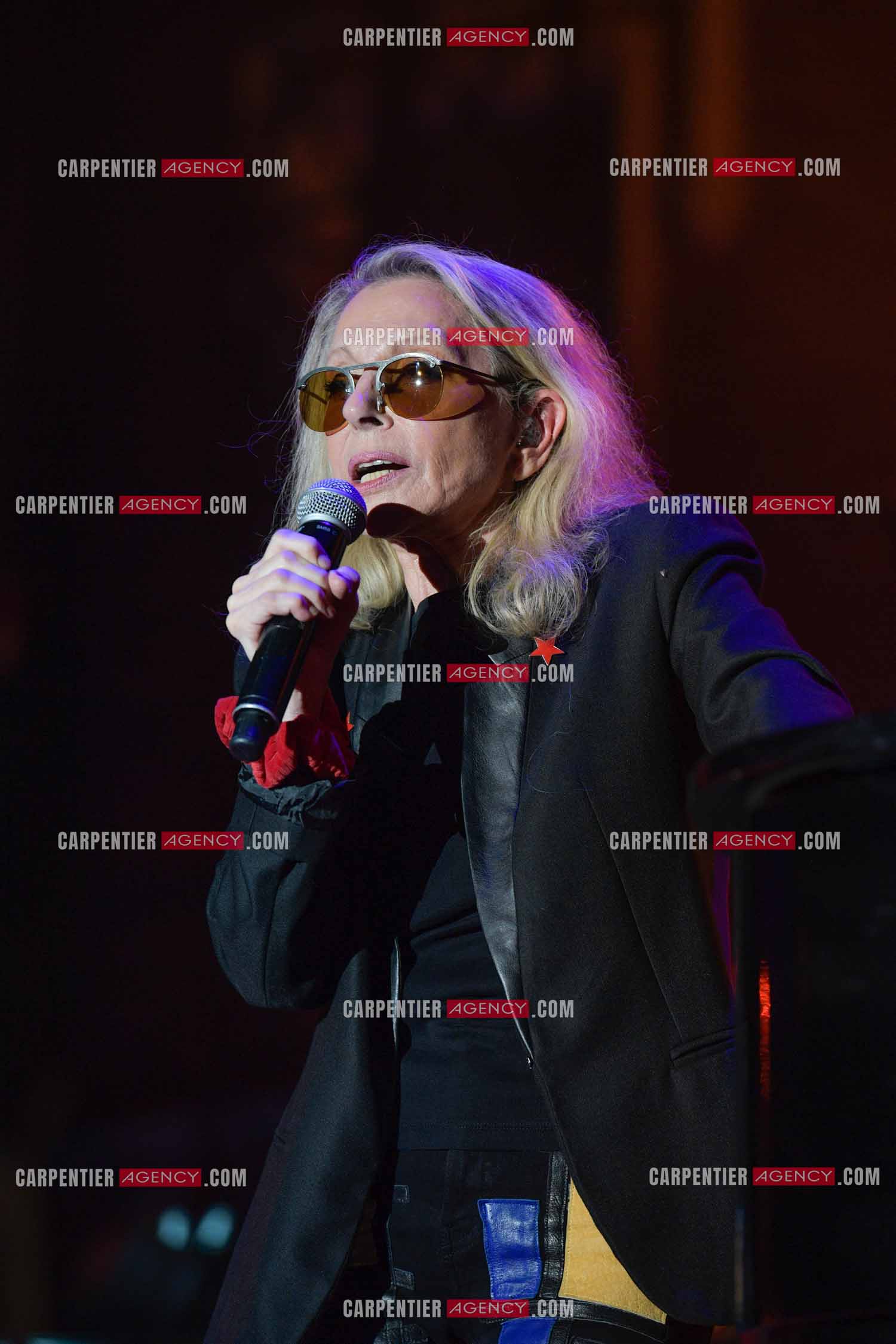 La chanteuse véronique Sanson en concert pour le festival du château de Solliès-Pont en 2021.   ( Exclusif )