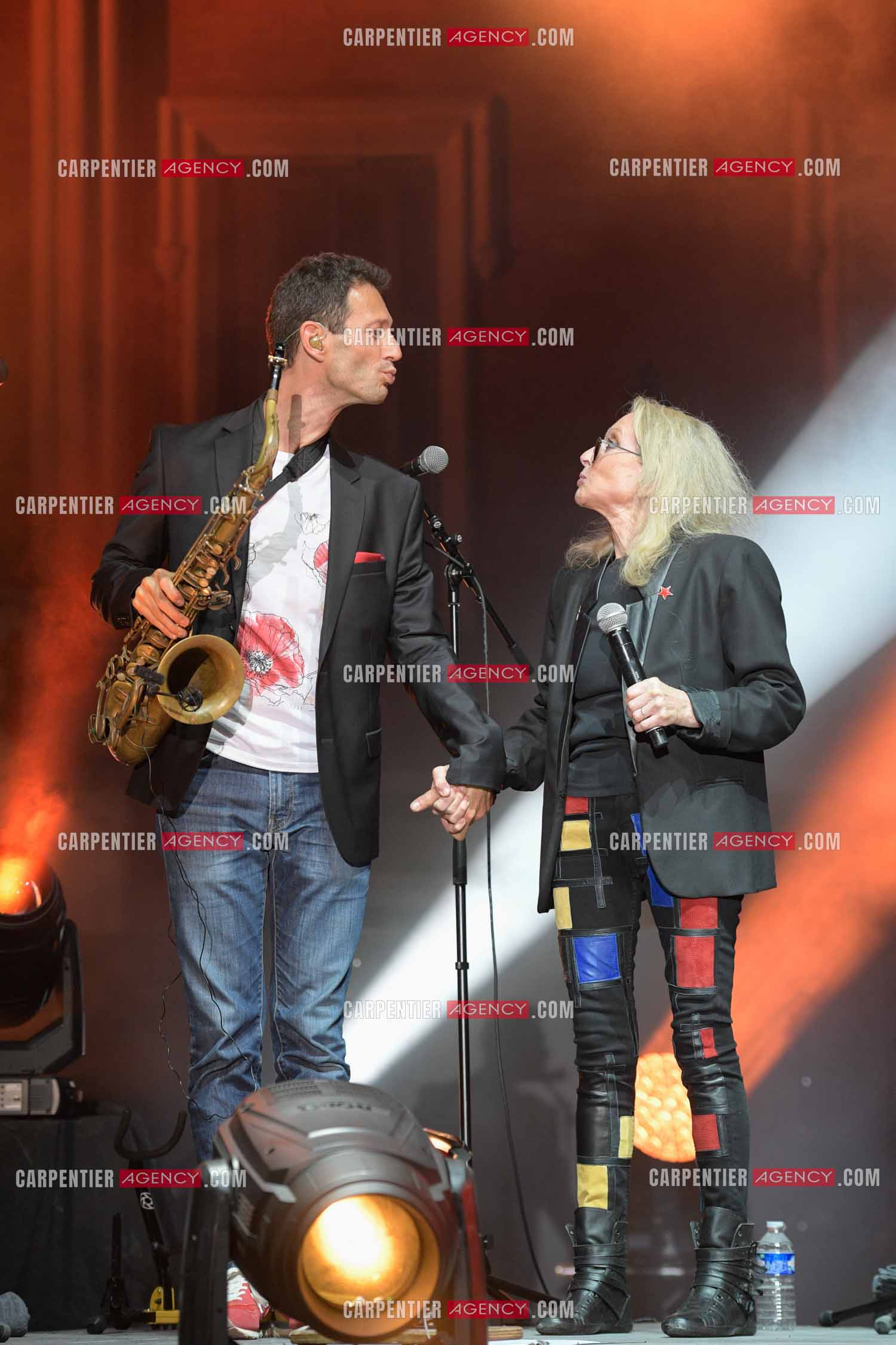 La chanteuse véronique Sanson en concert pour le festival du château de Solliès-Pont en 2021.   ( Exclusif )