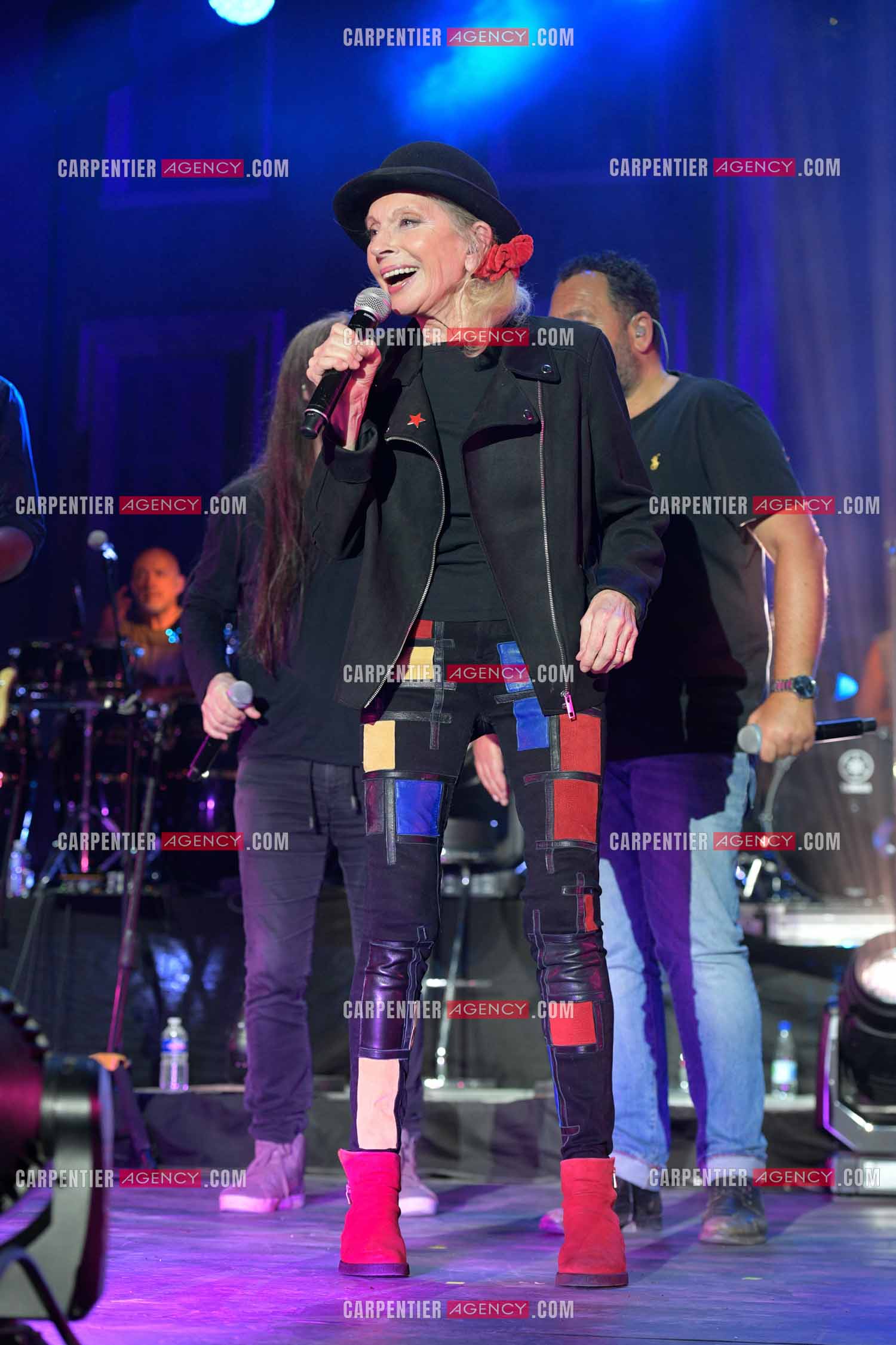 La chanteuse véronique Sanson en concert pour le festival du château de Solliès-Pont en 2021.   ( Exclusif )