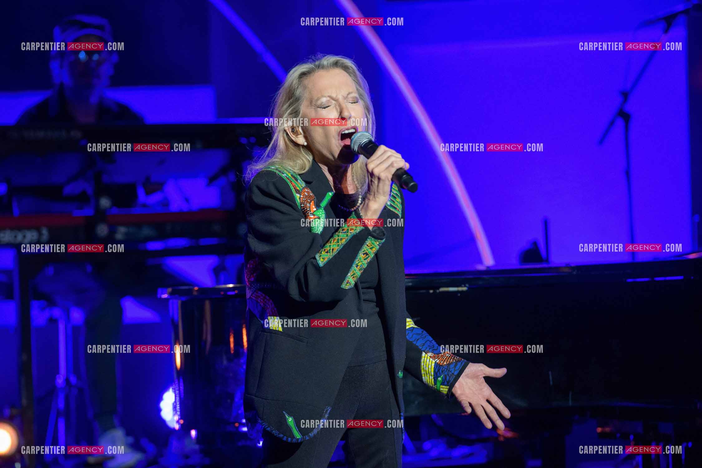 La chanteuse Véronique Sanson au festival de Ramatuelle pour sa dernière date de sa tournée d'été "Hasta Luego".      ( Exclusif )