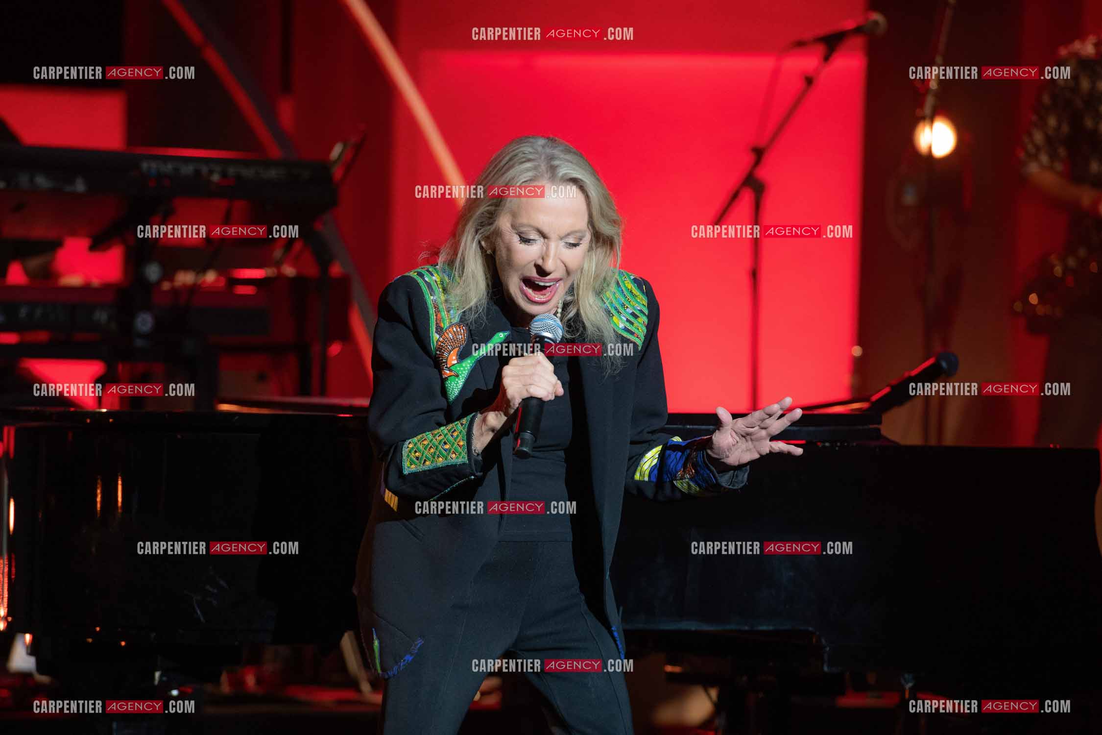 La chanteuse Véronique Sanson au festival de Ramatuelle pour sa dernière date de sa tournée d'été "Hasta Luego".      ( Exclusif )