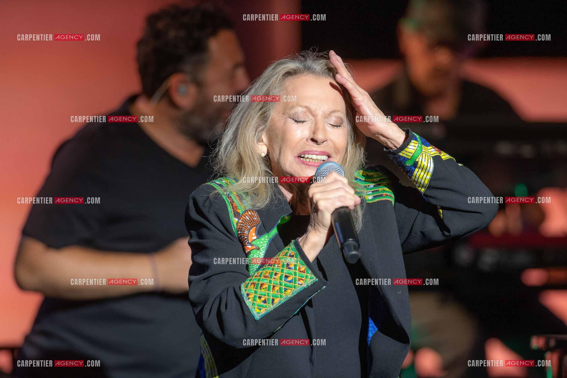 La chanteuse Véronique Sanson au festival de Ramatuelle pour sa dernière date de sa tournée d'été "Hasta Luego".      ( Exclusif )