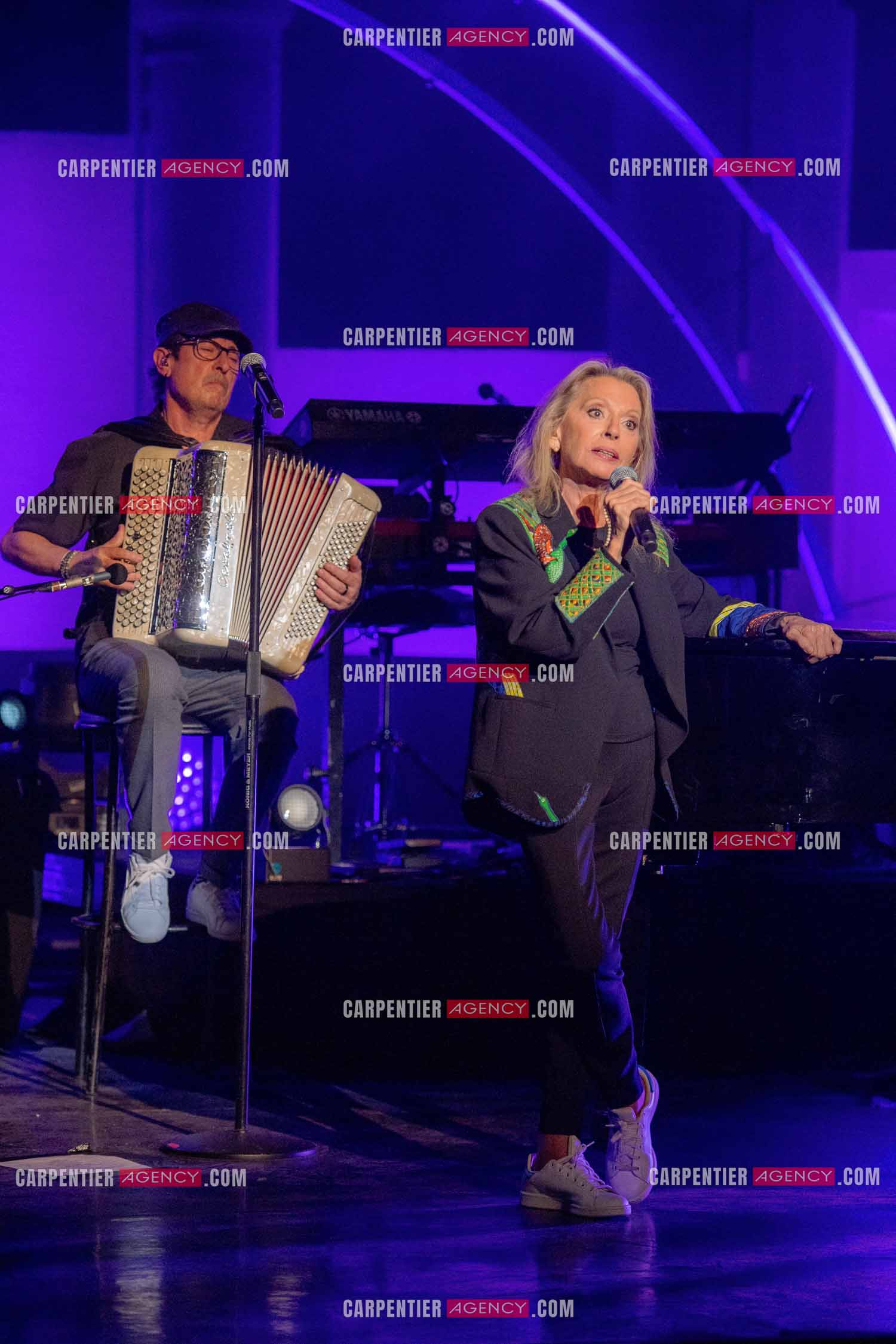 La chanteuse Véronique Sanson au festival de Ramatuelle pour sa dernière date de sa tournée d'été "Hasta Luego".      ( Exclusif )