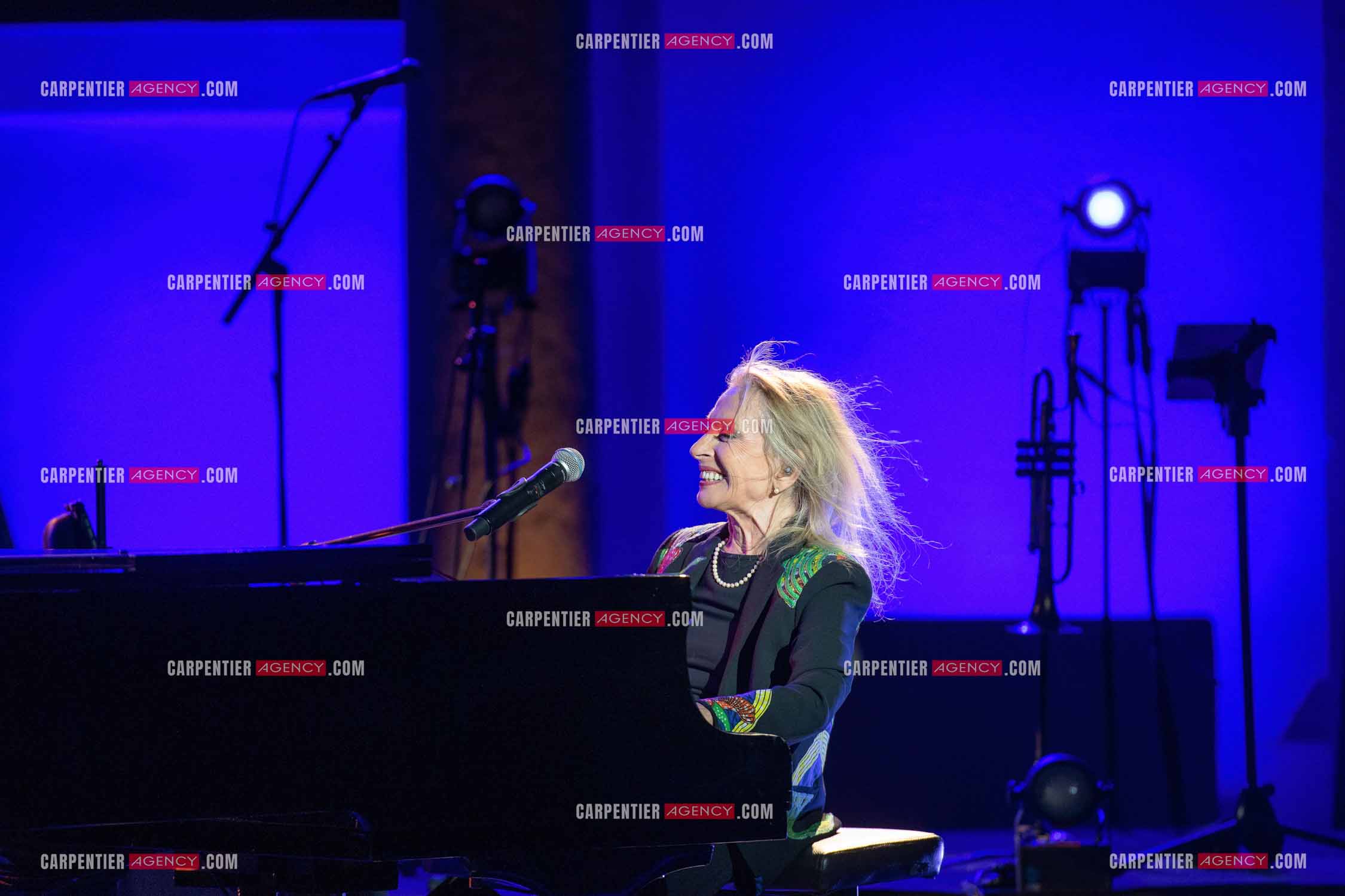 La chanteuse Véronique Sanson au festival de Ramatuelle pour sa dernière date de sa tournée d'été "Hasta Luego".      ( Exclusif )