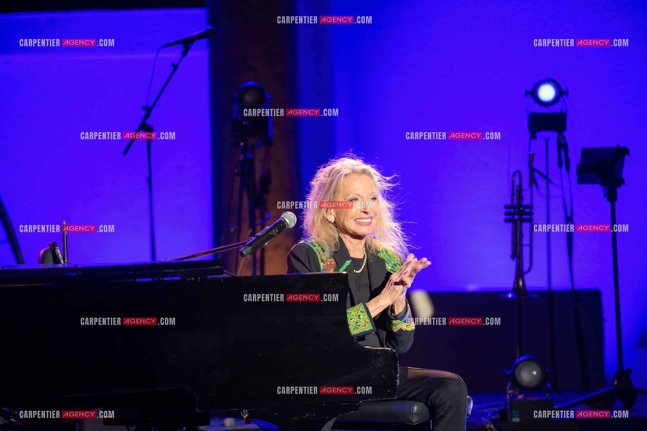 La chanteuse Véronique Sanson au festival de Ramatuelle pour sa dernière date de sa tournée d'été "Hasta Luego".      ( Exclusif )