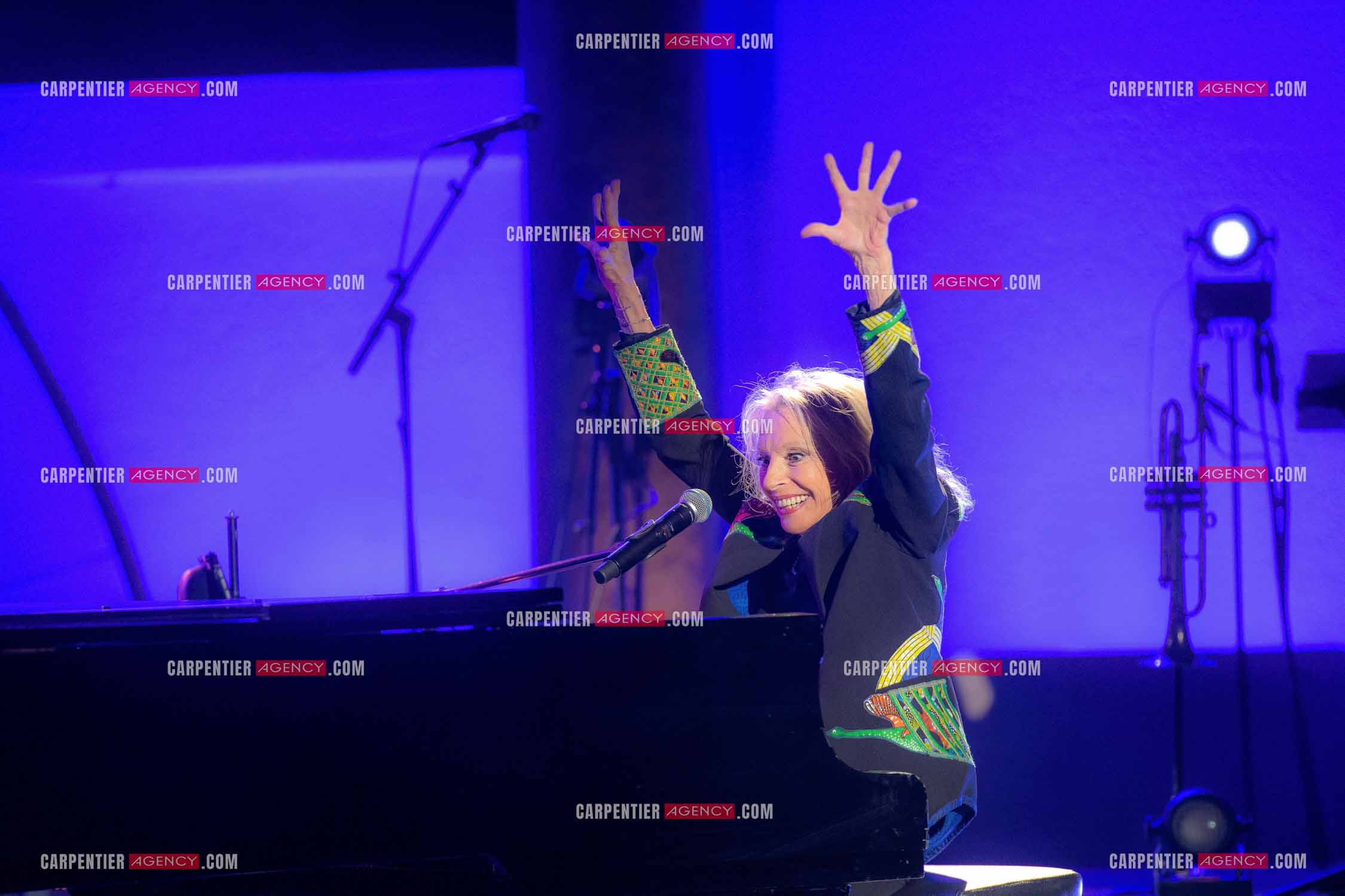 La chanteuse Véronique Sanson au festival de Ramatuelle pour sa dernière date de sa tournée d'été "Hasta Luego".      ( Exclusif )