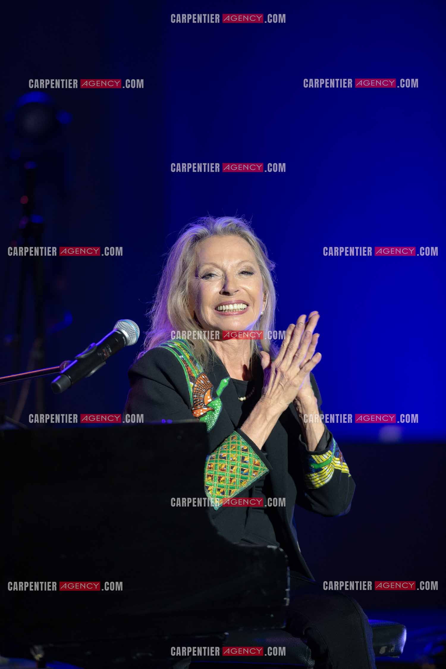 La chanteuse Véronique Sanson au festival de Ramatuelle pour sa dernière date de sa tournée d'été "Hasta Luego".    ( Exclusif )