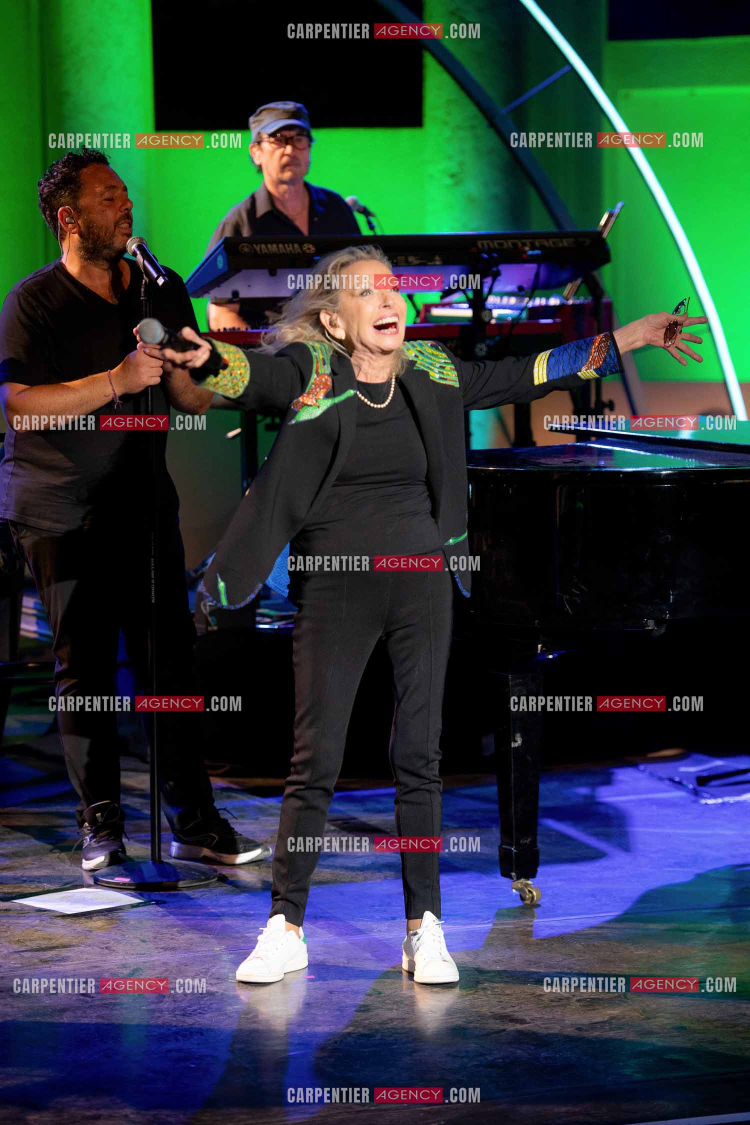 La chanteuse Véronique Sanson au festival de Ramatuelle pour sa dernière date de sa tournée d'été "Hasta Luego".      ( Exclusif )