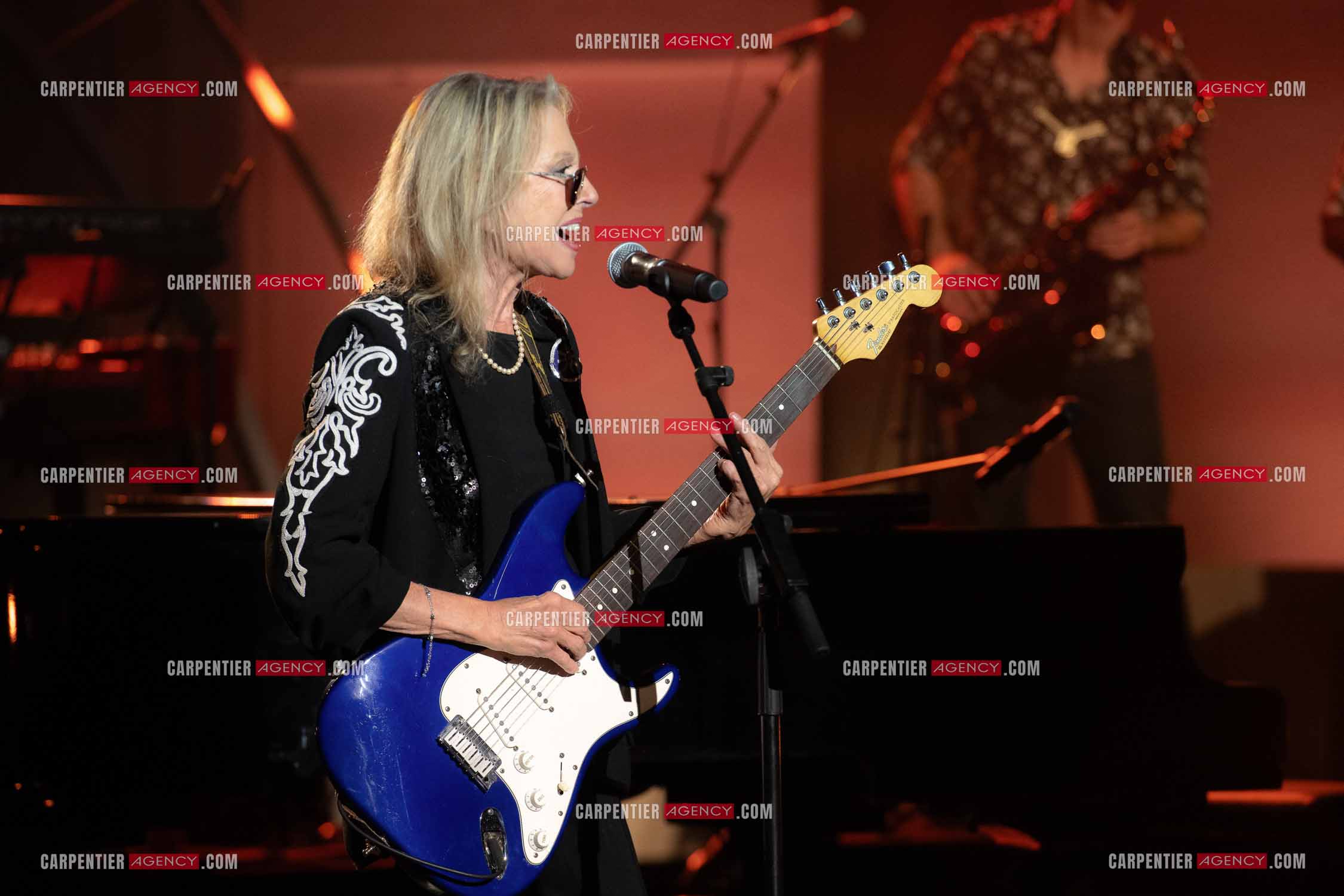 La chanteuse Véronique Sanson au festival de Ramatuelle pour sa dernière date de sa tournée d'été "Hasta Luego".      ( Exclusif )