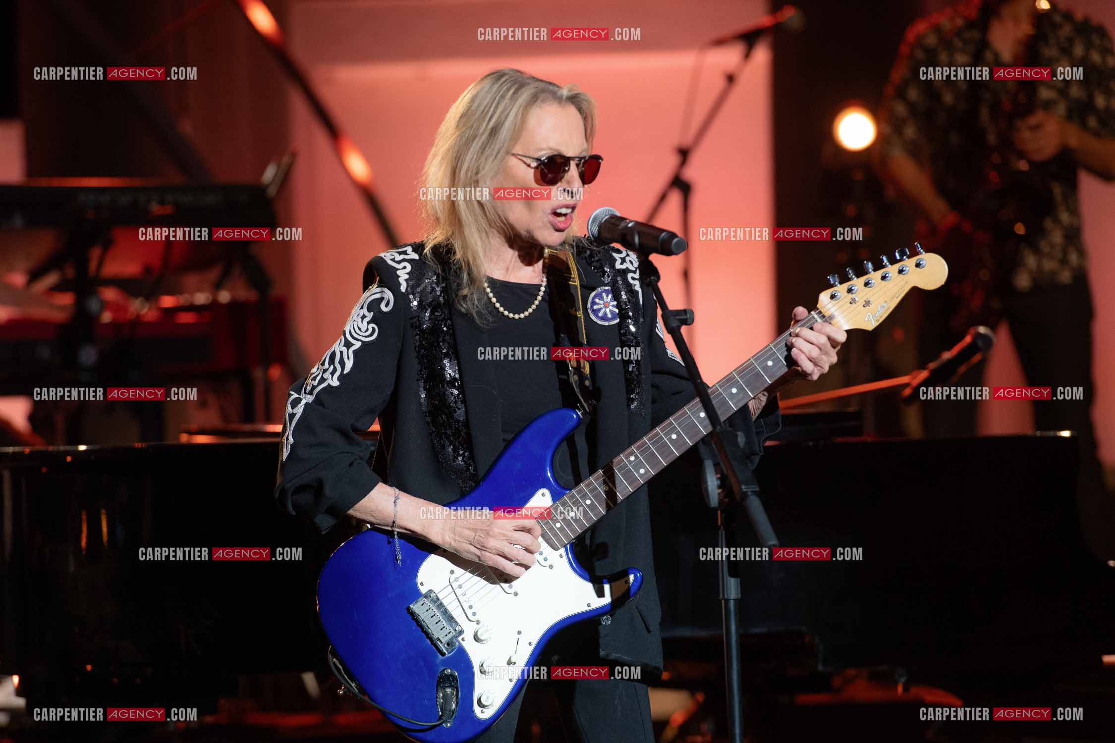 La chanteuse Véronique Sanson au festival de Ramatuelle pour sa dernière date de sa tournée d'été "Hasta Luego".      ( Exclusif )