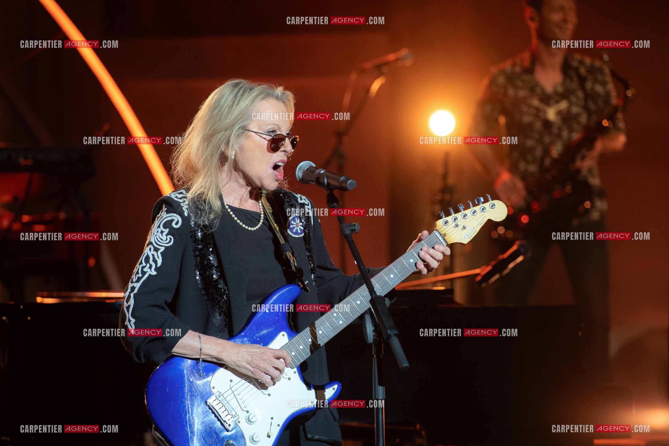 La chanteuse Véronique Sanson au festival de Ramatuelle pour sa dernière date de sa tournée d'été "Hasta Luego".      ( Exclusif )