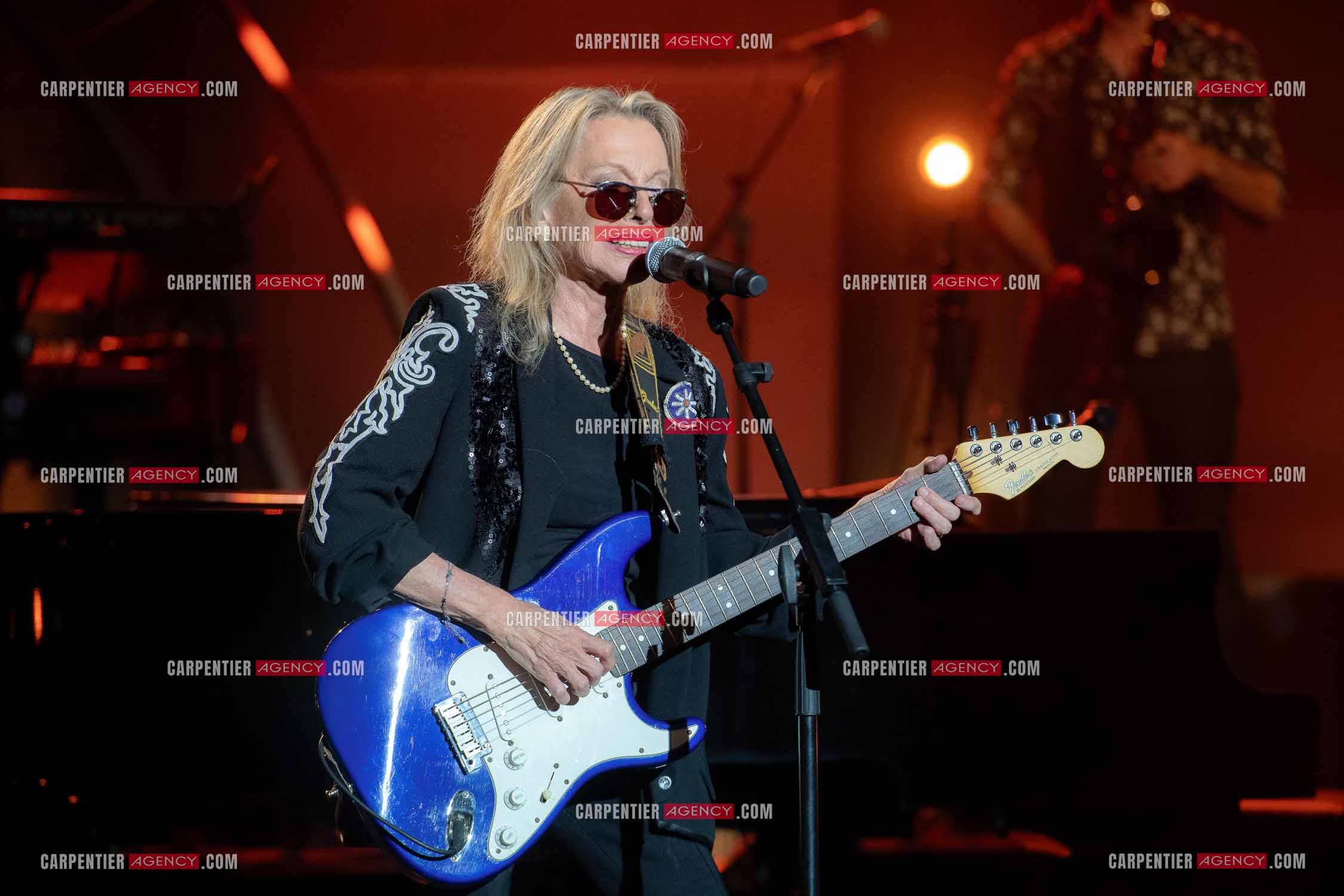 La chanteuse Véronique Sanson au festival de Ramatuelle pour sa dernière date de sa tournée d'été "Hasta Luego".      ( Exclusif )