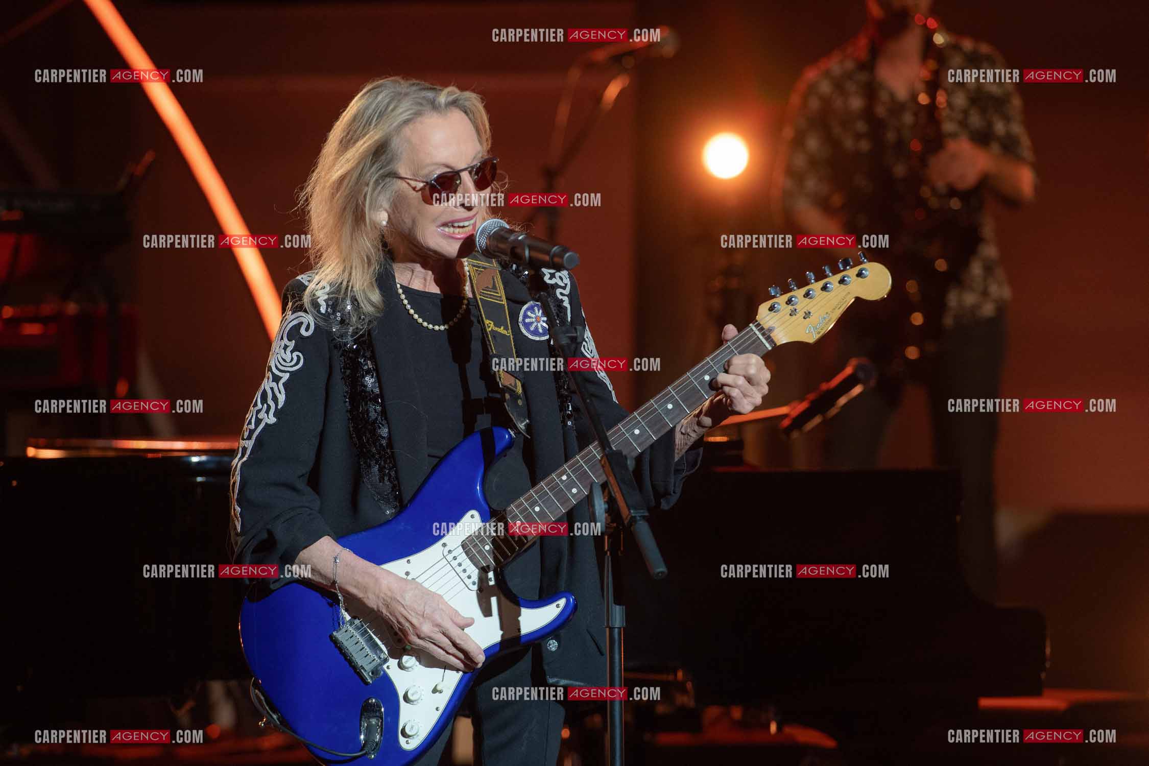 La chanteuse Véronique Sanson au festival de Ramatuelle pour sa dernière date de sa tournée d'été "Hasta Luego".      ( Exclusif )