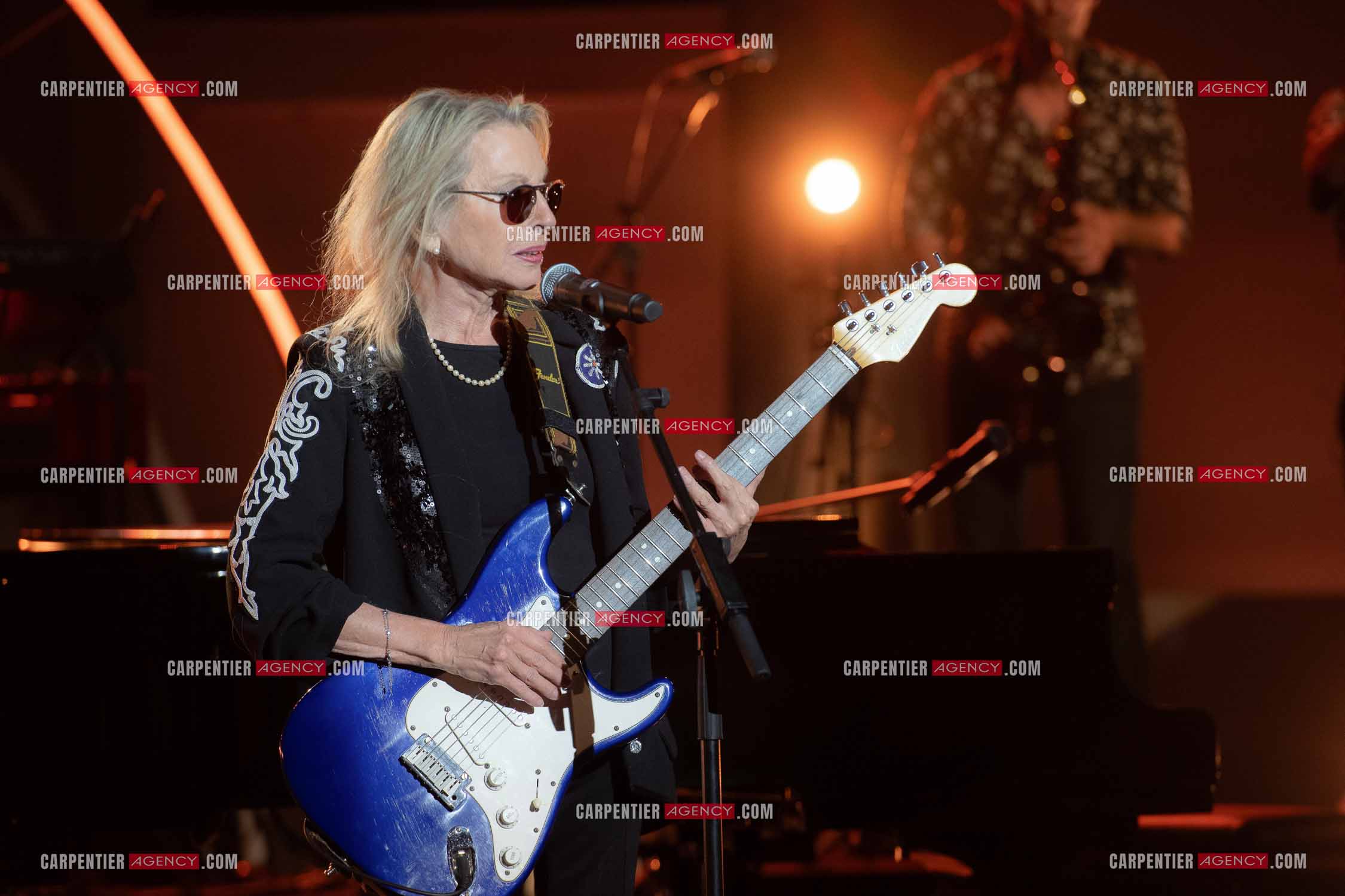 La chanteuse Véronique Sanson au festival de Ramatuelle pour sa dernière date de sa tournée d'été "Hasta Luego".      ( Exclusif )