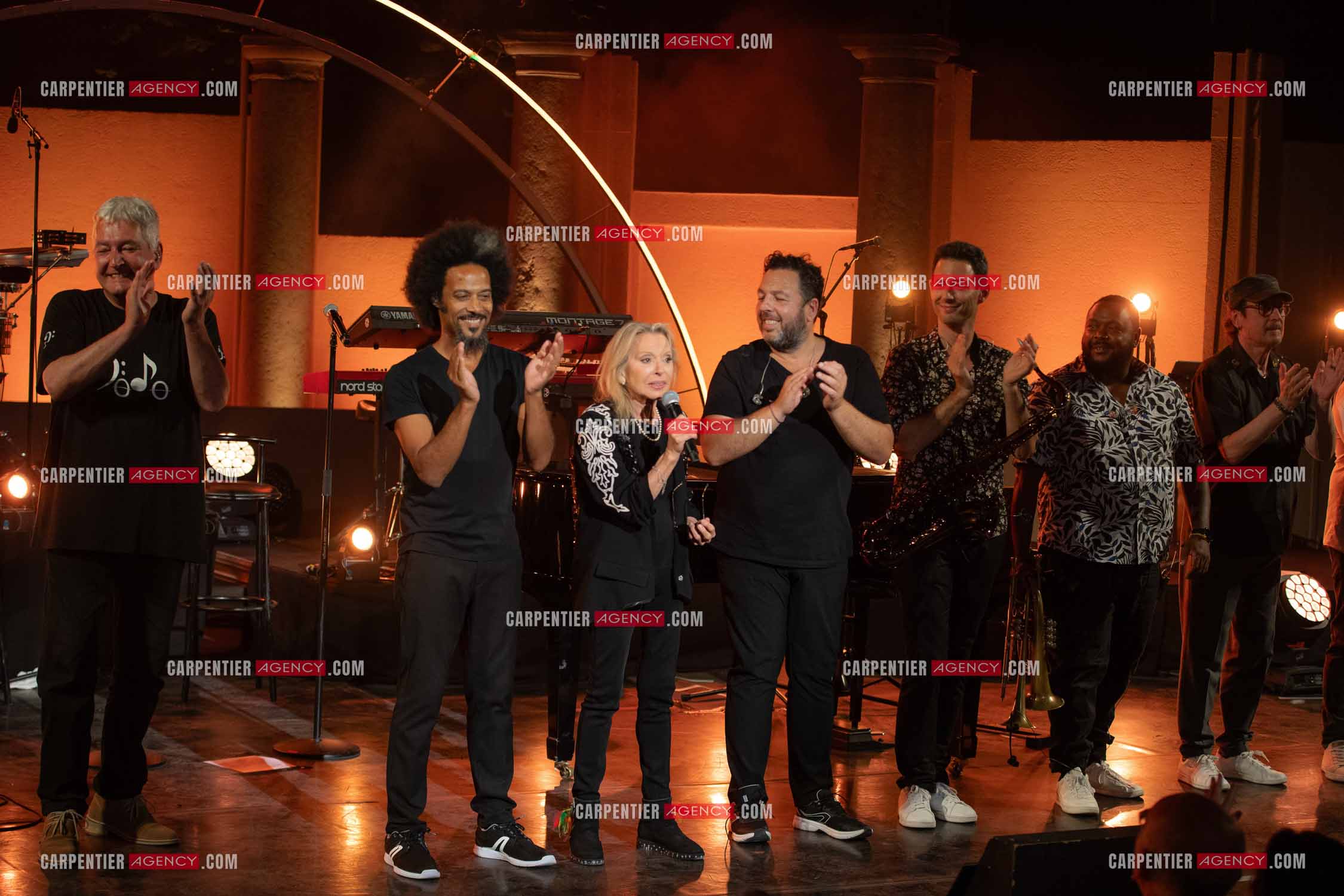 La chanteuse Véronique Sanson au festival de Ramatuelle pour sa dernière date de sa tournée d'été "Hasta Luego".      ( Exclusif )