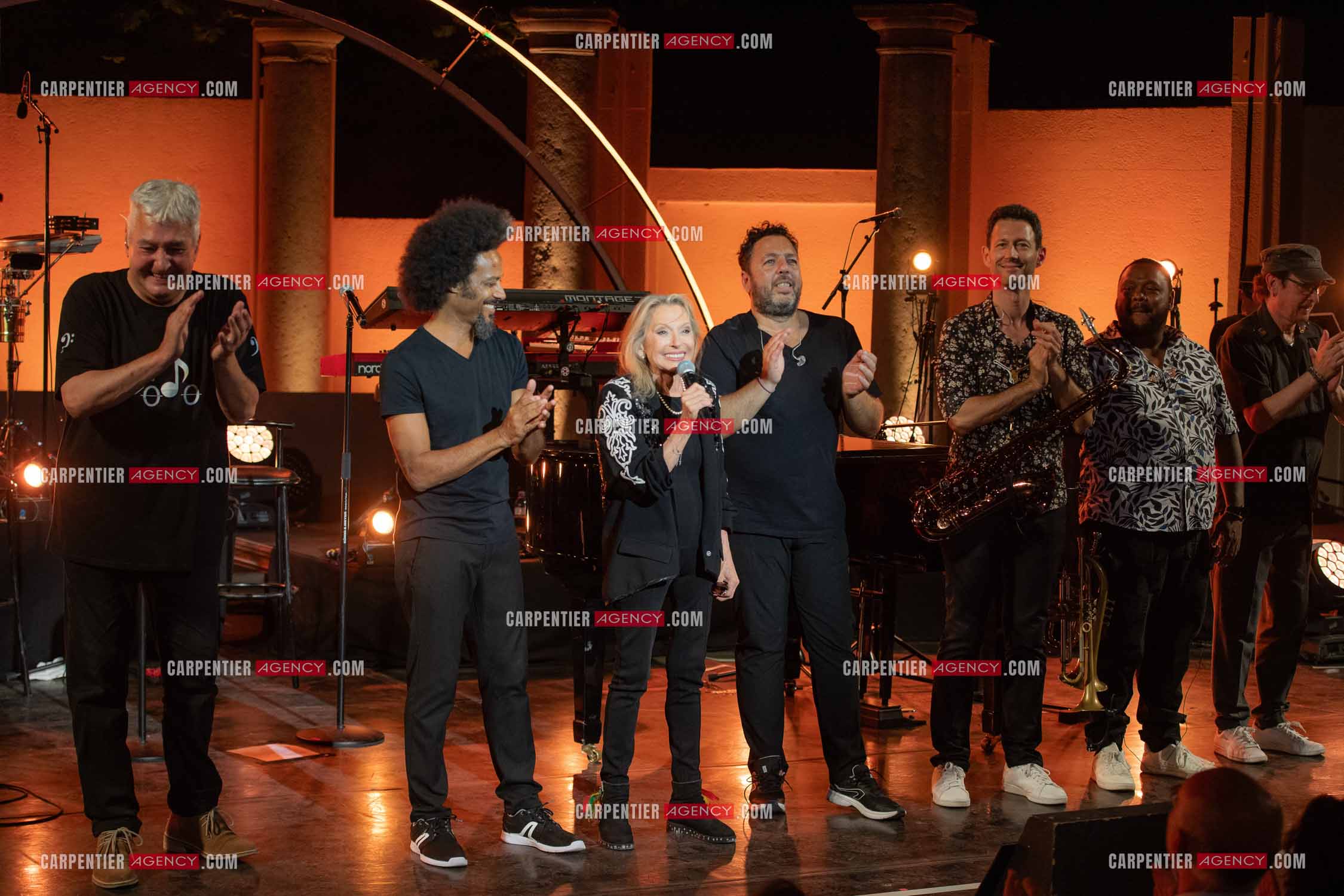 La chanteuse Véronique Sanson au festival de Ramatuelle pour sa dernière date de sa tournée d'été "Hasta Luego".      ( Exclusif )