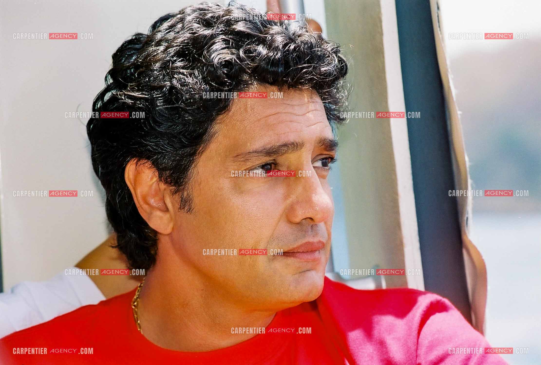 Le chanteur Frédéric François lors des escales de sa croisière aux Caraïbes en 2001.  ( Exclusif )