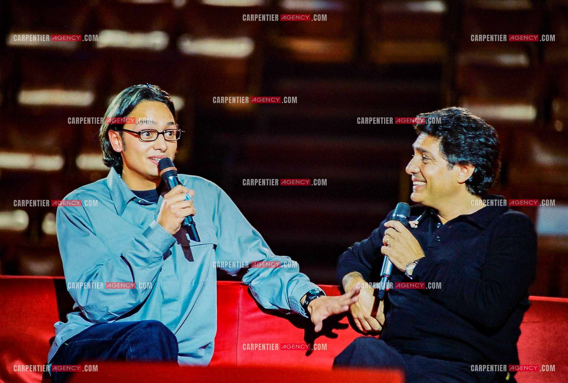 RTL Télévision rend hommage à Frédéric François autour de sa famille et ses amis. Frédéric et son fils Anthony.   ( Exclusif )