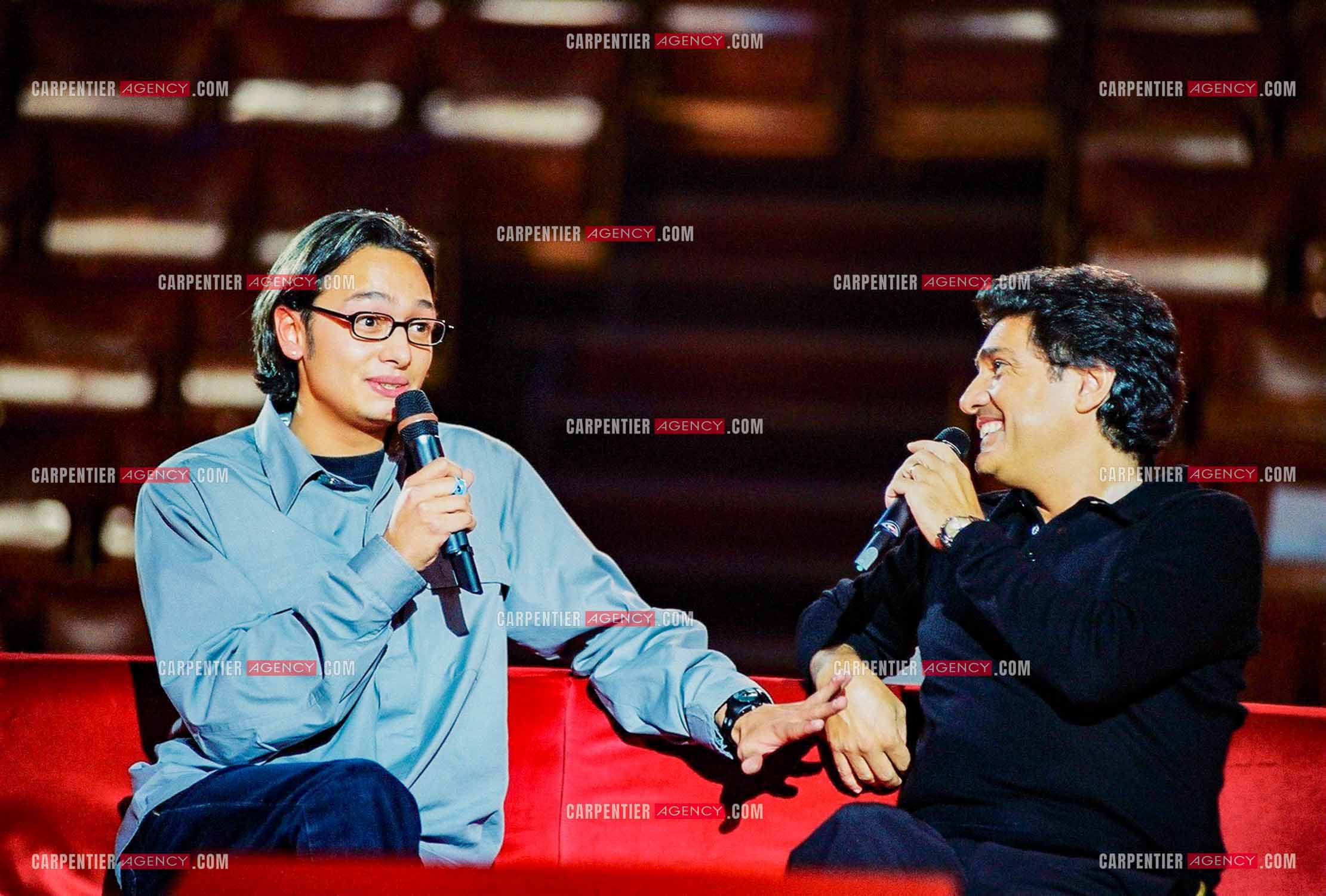 RTL Télévision rend hommage à Frédéric François autour de sa famille et ses amis. Frédéric et son fils Anthony.   ( Exclusif )