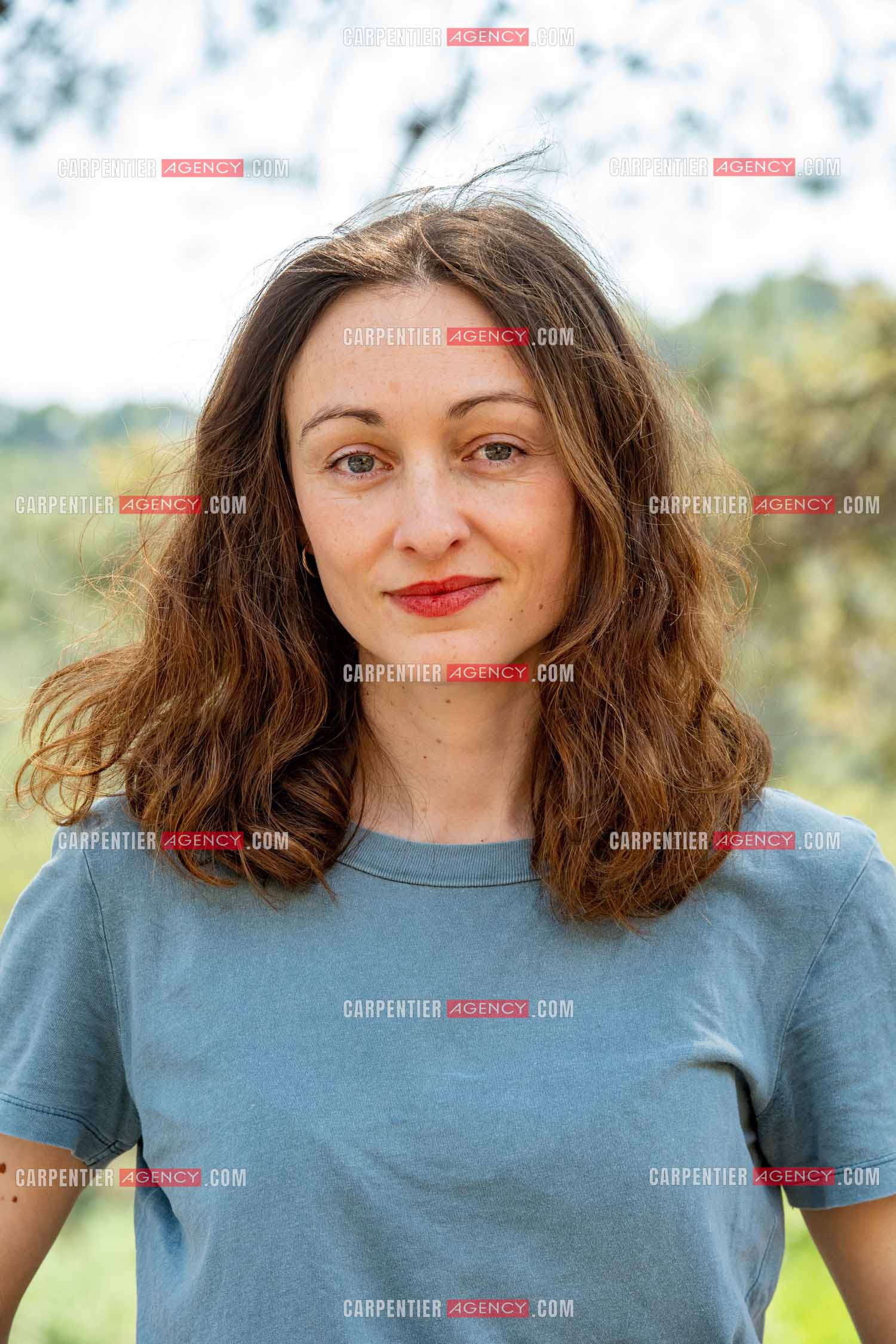 L'actrice et metteur en scène Delphine Hecquet a  Châteauvallon dans le Var.    ( Exclusif )