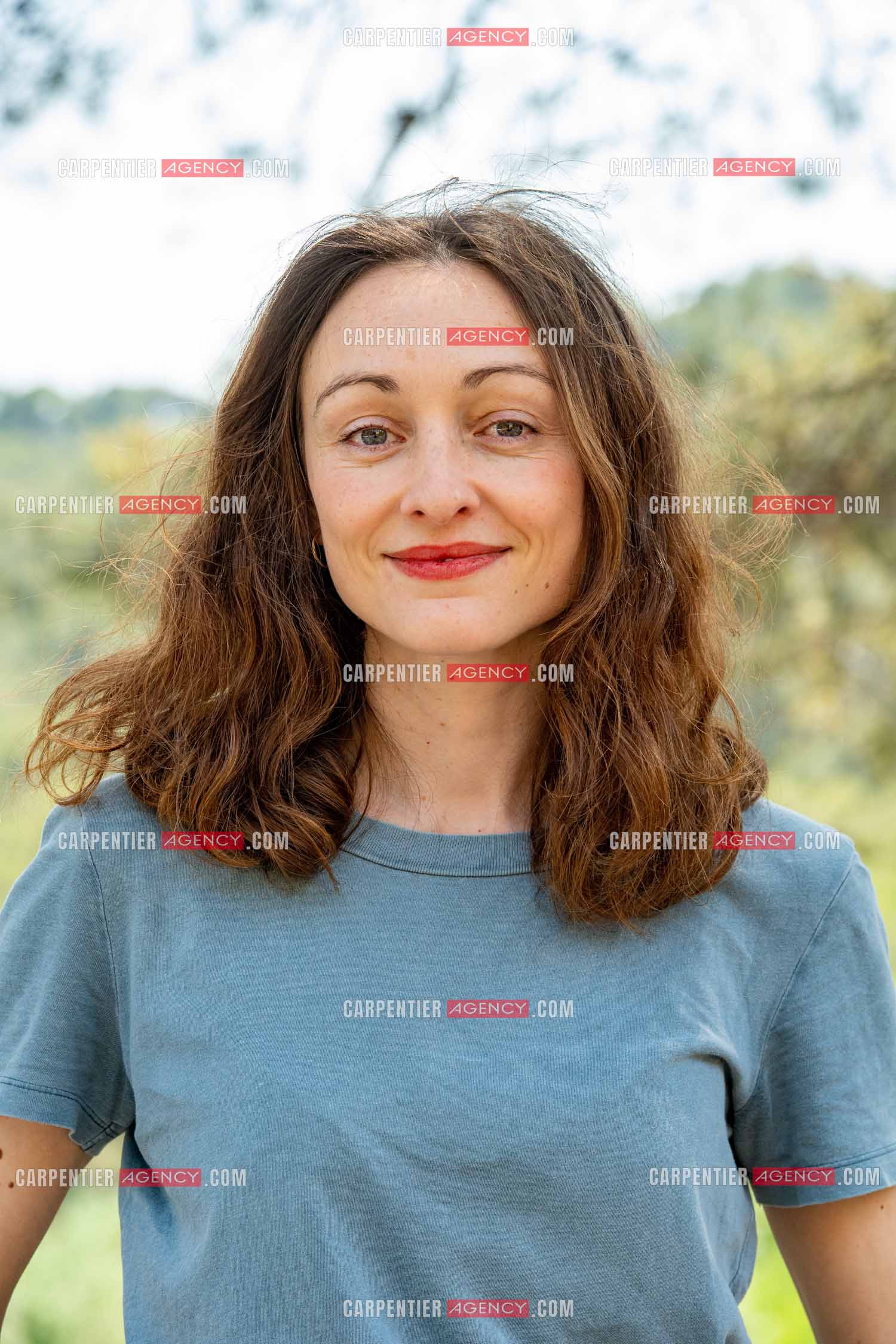 L'actrice et metteur en scène Delphine Hecquet a  Châteauvallon dans le Var.    ( Exclusif )