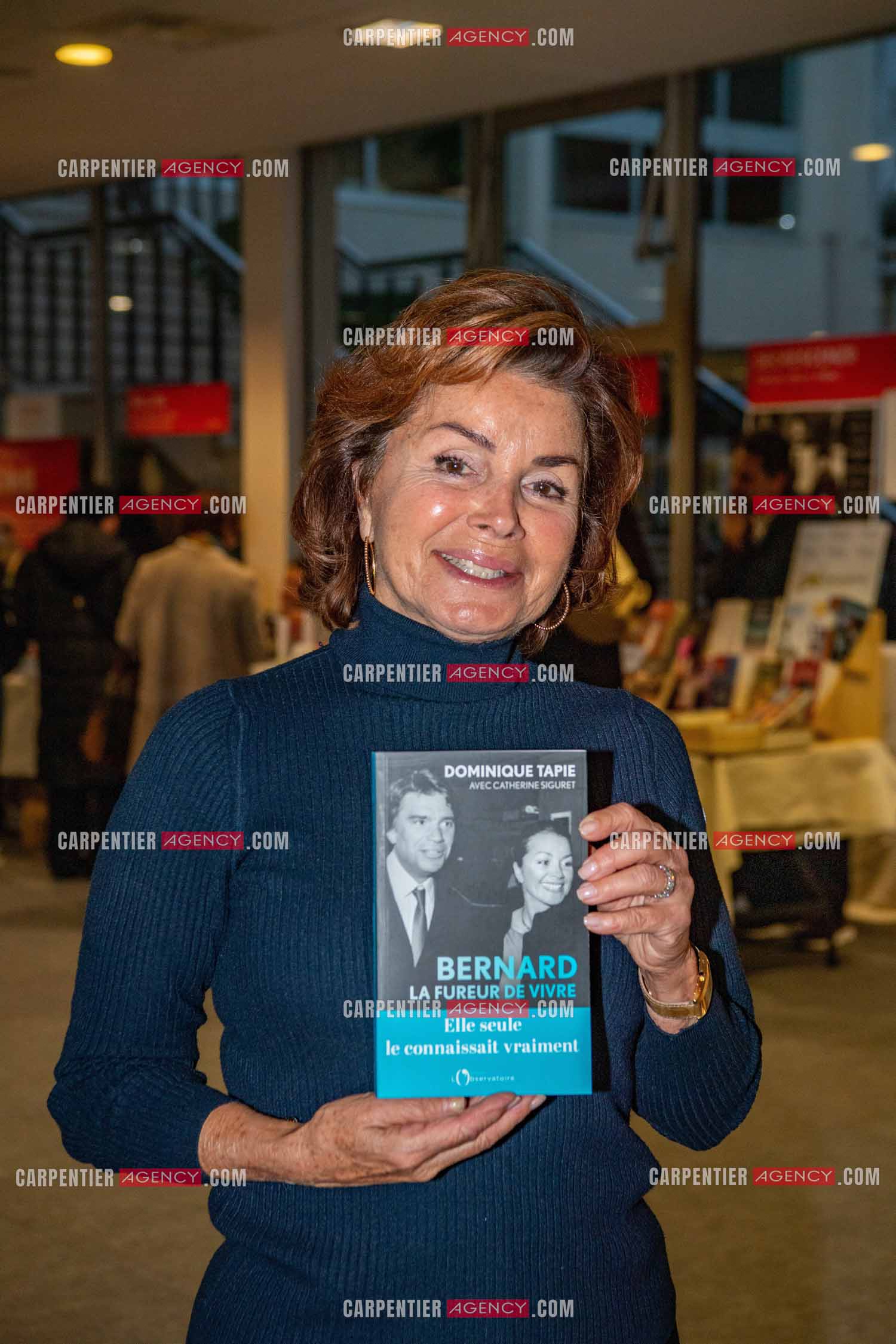 Dominique Tapie, femme de Bernard Tapie présente son nouveau livre “ LA FUREUR DE VIVRE “ aux éditions L'Observatoire.   ( Exclusif )