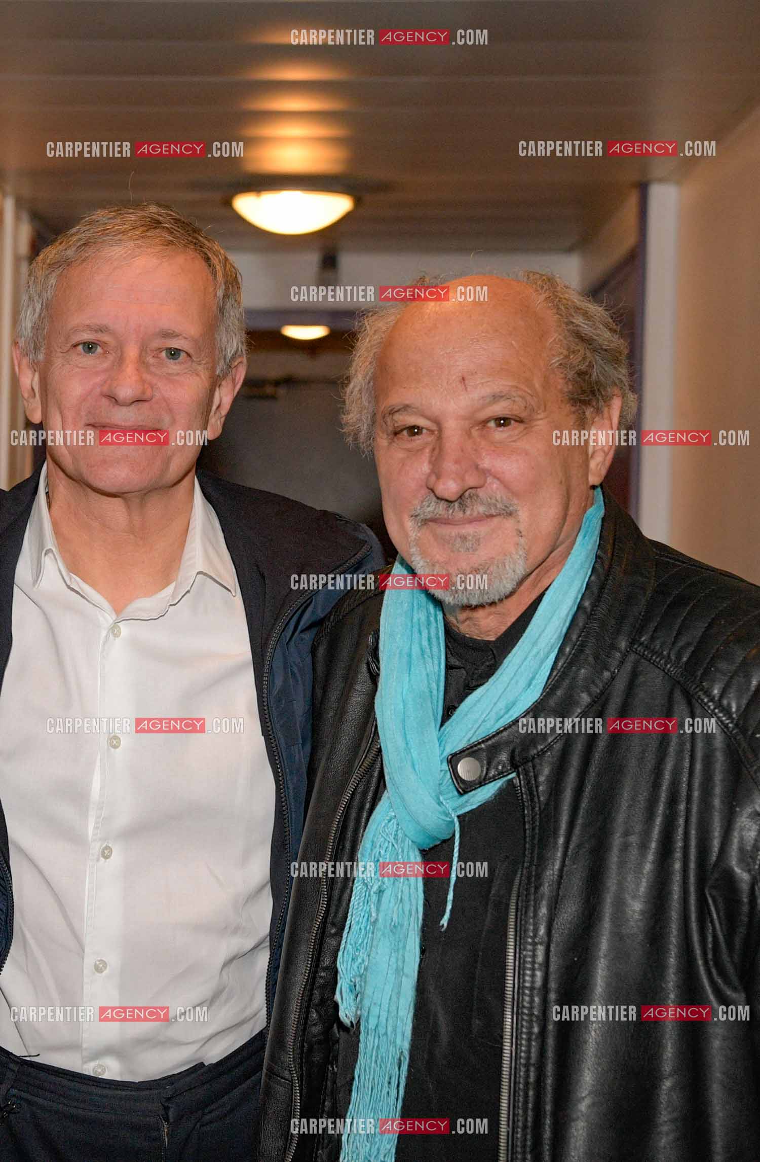 Le directeur du théâtre Toursky à Marseille Richard Martin. Richard Martin et Francis Huster.       ( Exclusif )