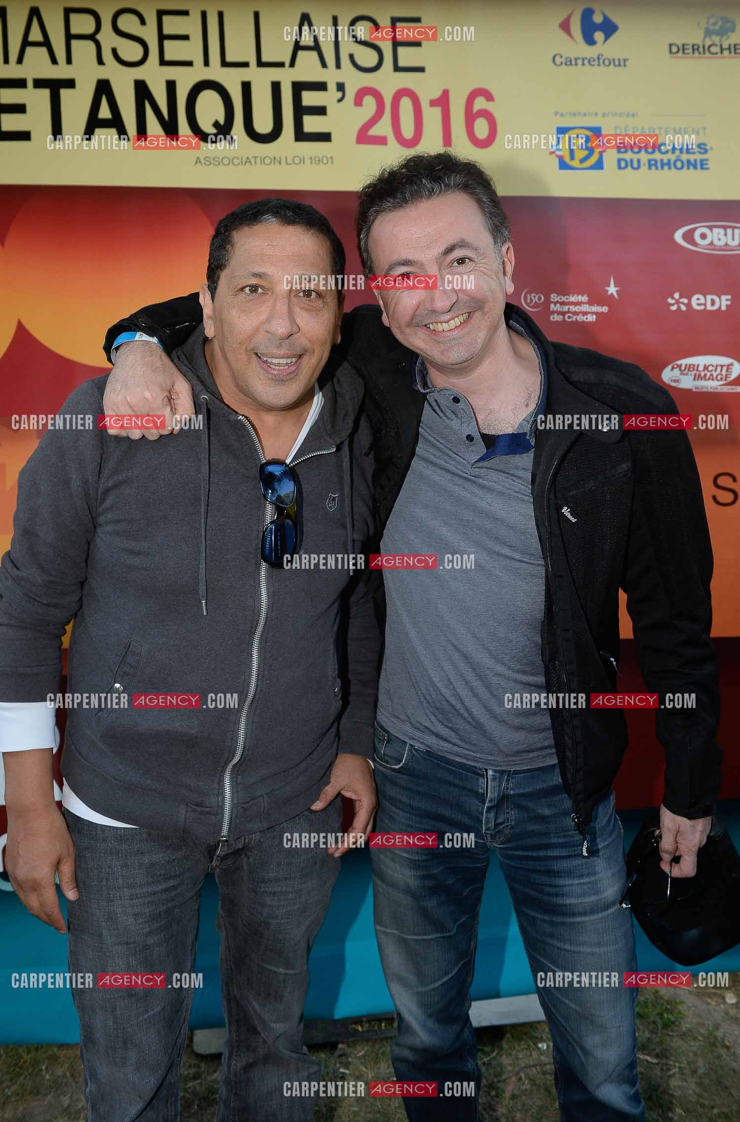 Les humoristes Smaïn et Gérald Dahan.              ( Exclusif )