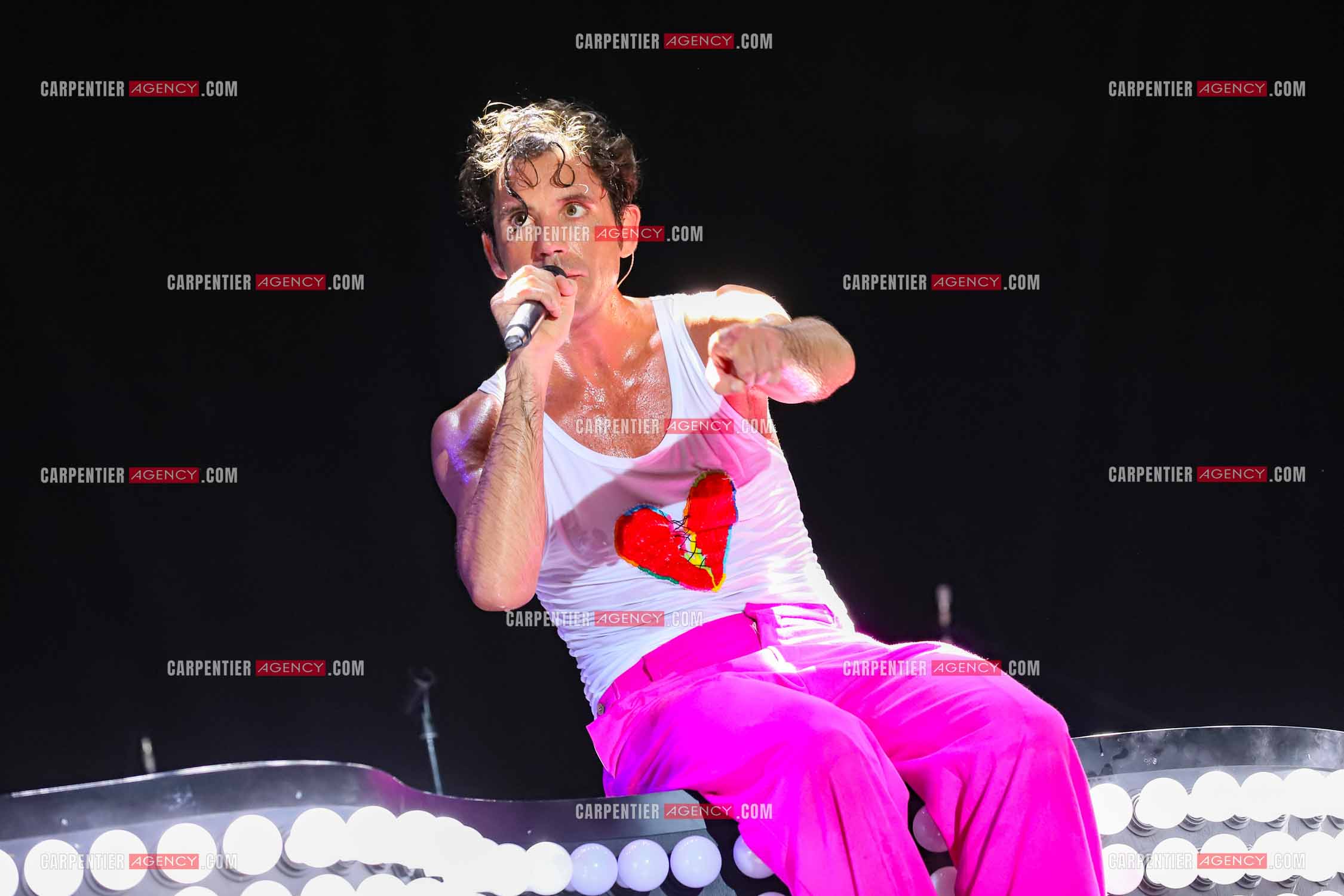 Le chanteur Mika en concert sur les plages du Mourillon.     ( Exclusif )